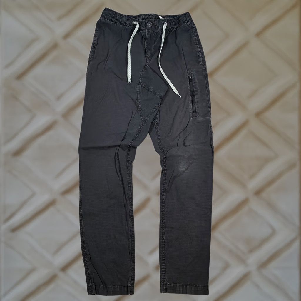 Vuori Vuori Mens Jogger Pants Elastic Waist Zip Pocket Black Small S Size US 29 - 1 Thumbnail