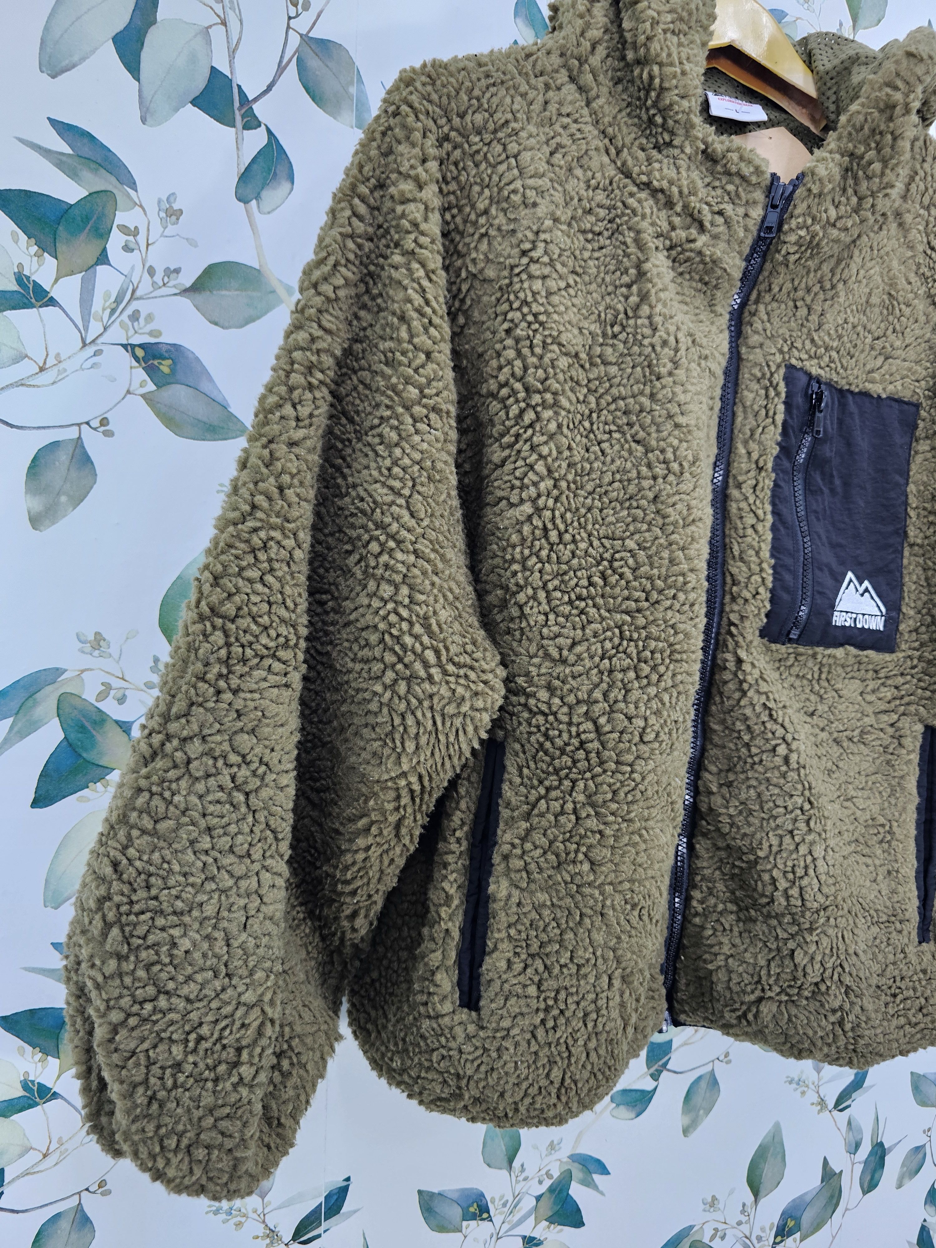 Other Vintage First Down Sherpa Fleece Hiking Hunting Jacket J0100 Size US L / EU 52-54 / 3 - 3 Thumbnail