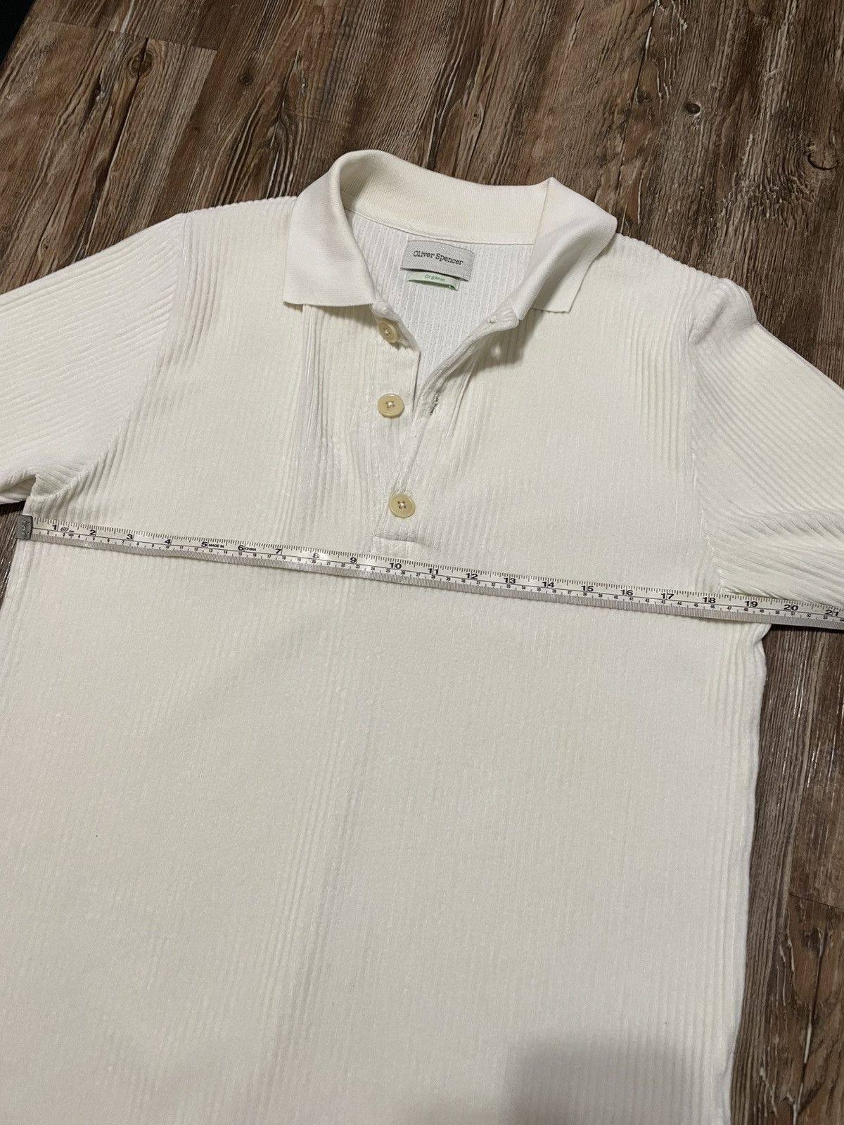 Oliver Spencer Oliver Spencer Wide Wale Corduroy Cream Pullover Polo Shirt Size US S / EU 44-46 / 1 - 8 Thumbnail