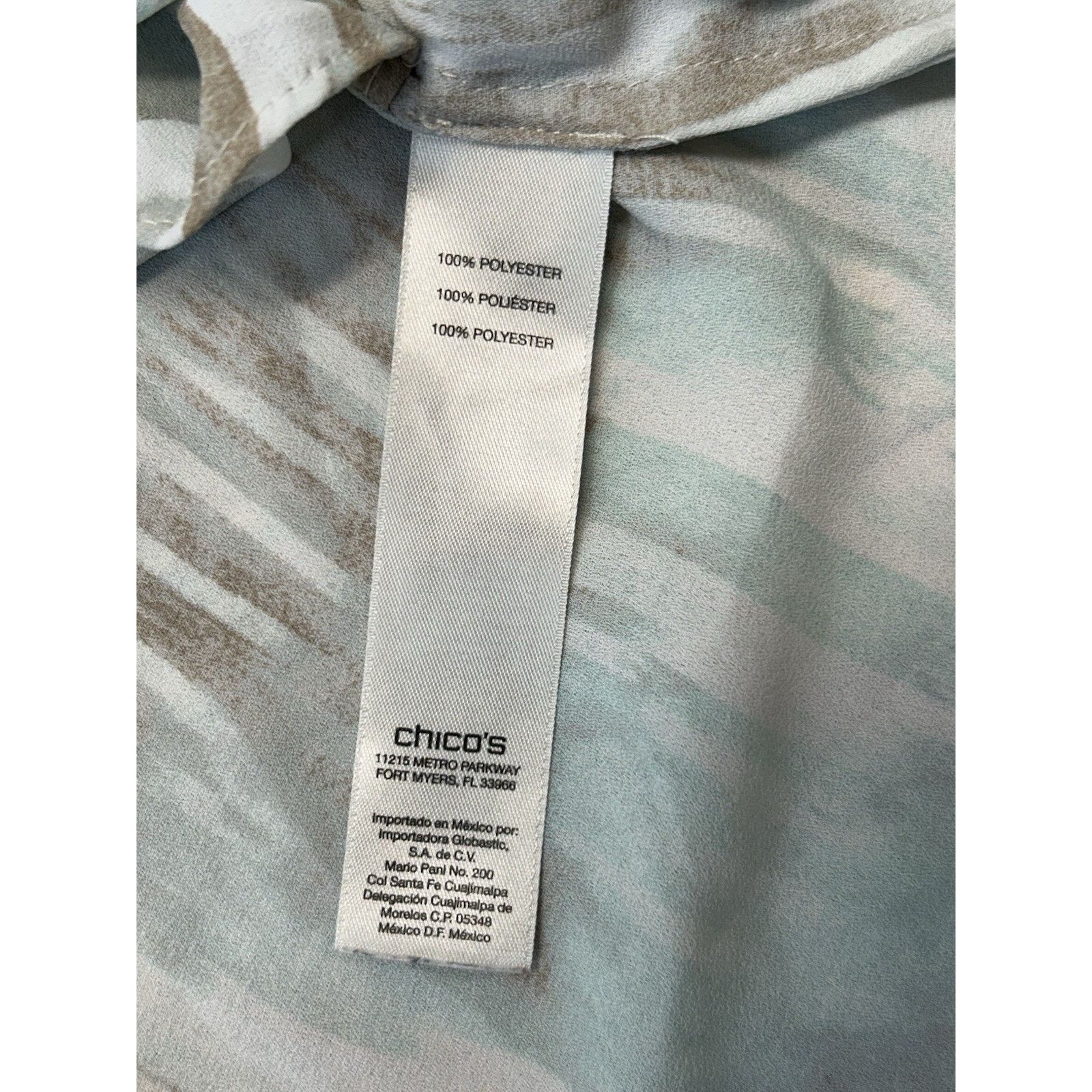 Chicos Chico's Blue Striped Long Sleeve Boat Neck Top Size1 Medium. Size M / US 6-8 / IT 42-44 - 8 Thumbnail