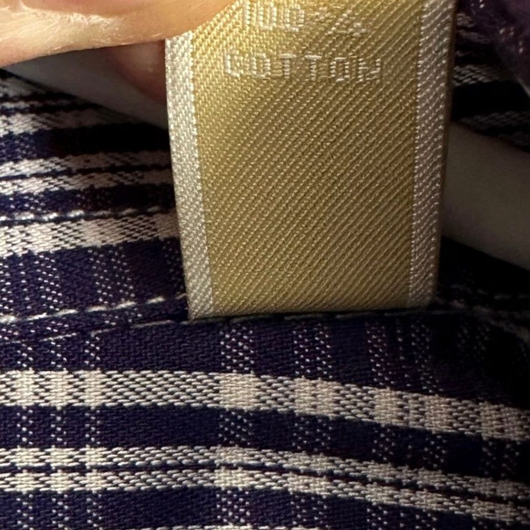 Michael Kors VINTAGE? No. Michael Kors Men Dress Shirt Purple Plaid Button Up Regular Fit 16.5 32-33 Long Sleeve Cotton Shirt Mens Size 46R - 6 Thumbnail