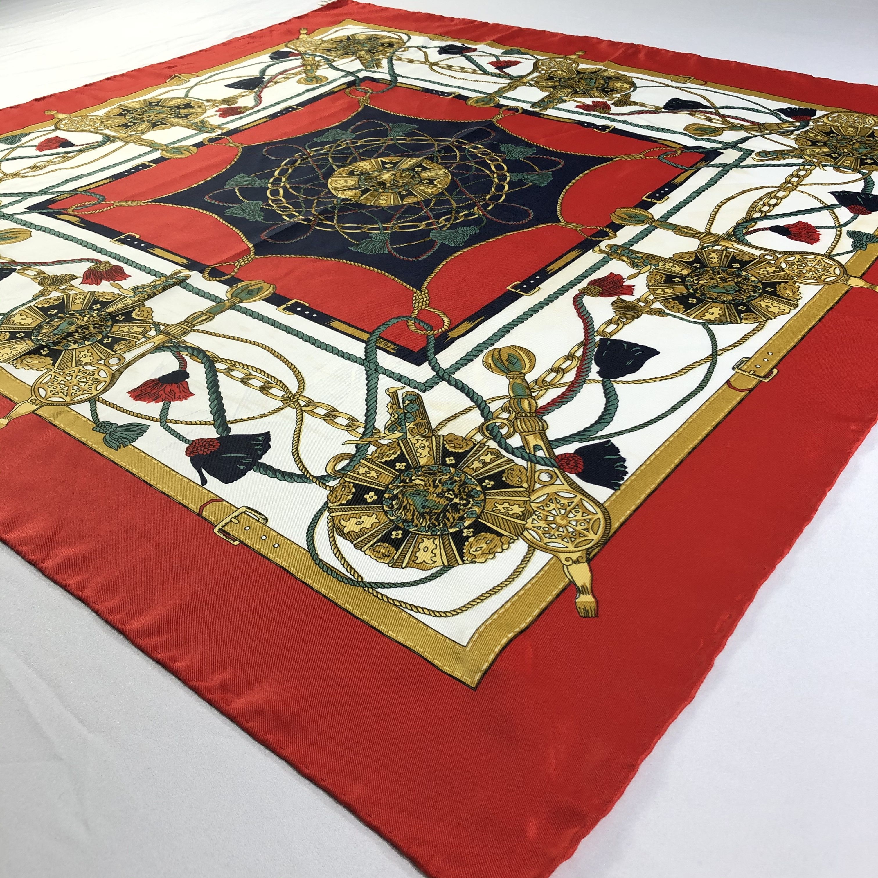 Vintage Vintage Silk Scarf Size ONE SIZE - 3 Thumbnail