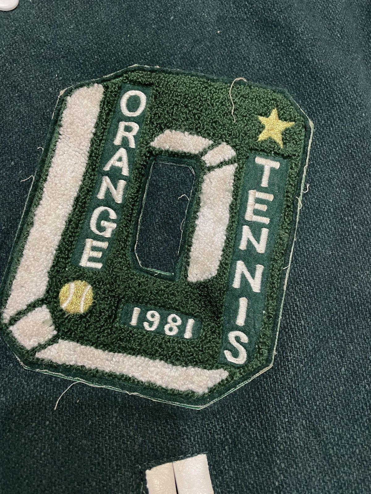Matsuda Orange Tennis Club Wool Varsity Jacket Size US M / EU 48-50 / 2 - 4 Thumbnail