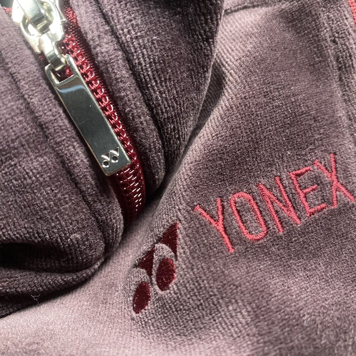 Japanese Brand × Vintage y2k Yonex Japan Velvet Zip Up Sweater Jacket Size S / US 4 / IT 40 - 5 Thumbnail