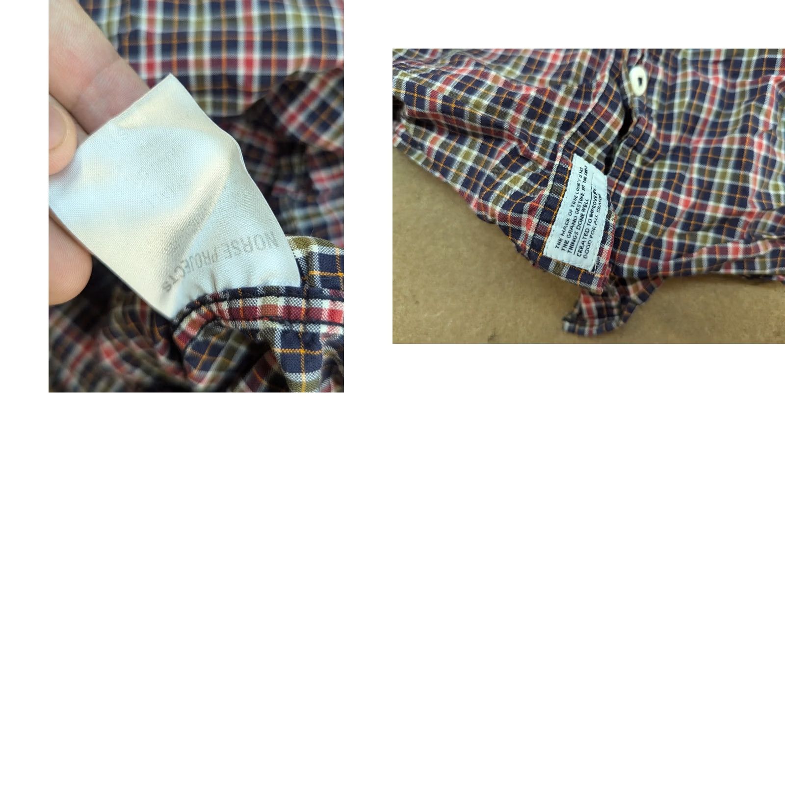Norse Projects Norse Projects Shirt Button-Up Plaid Short Sleeve Mens Small Check Multicolor Cotton Canvas XS? Size US S / EU 44-46 / 1 - 8 Thumbnail