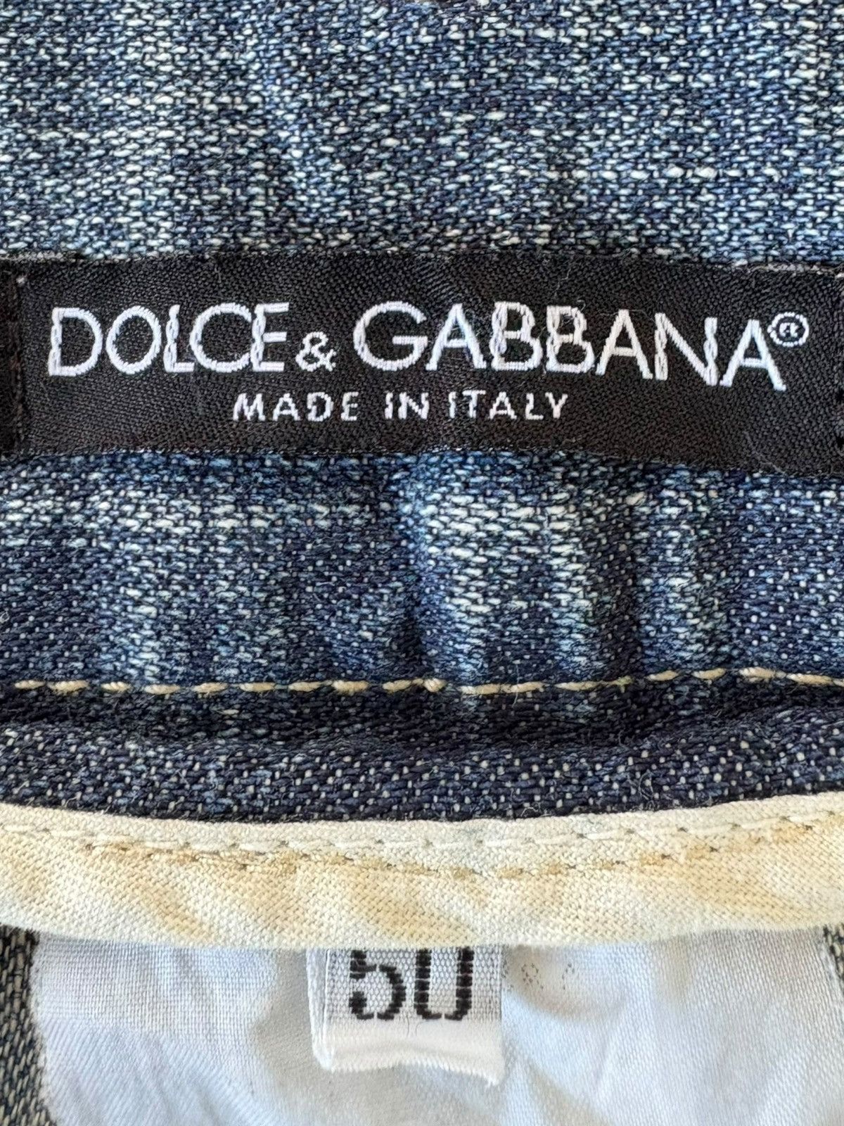 Dolce & Gabbana Vintage Dolce Gabbana Bandana Mud Wash Distress Baggy Jeans Size US 35 - 6 Thumbnail