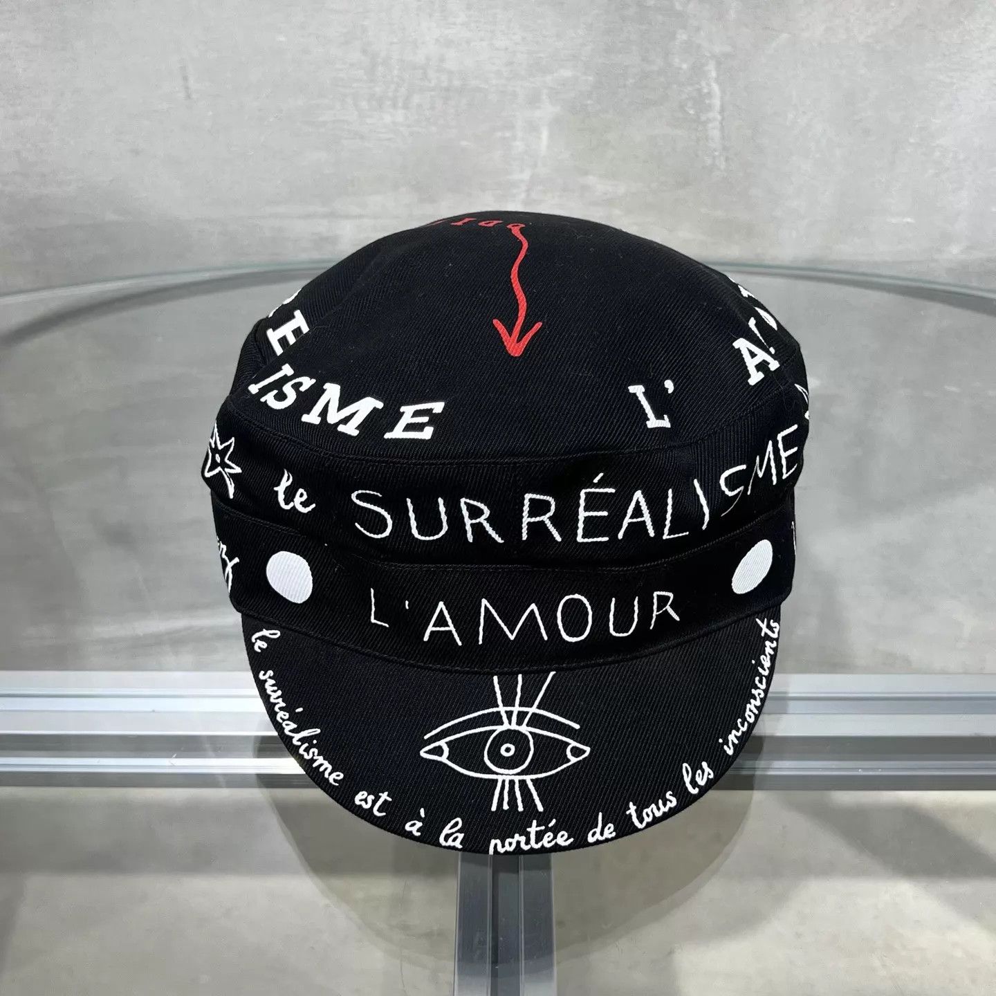 Dior DIOR Graffiti Runway Black Beret New Size ONE SIZE - 1 Thumbnail