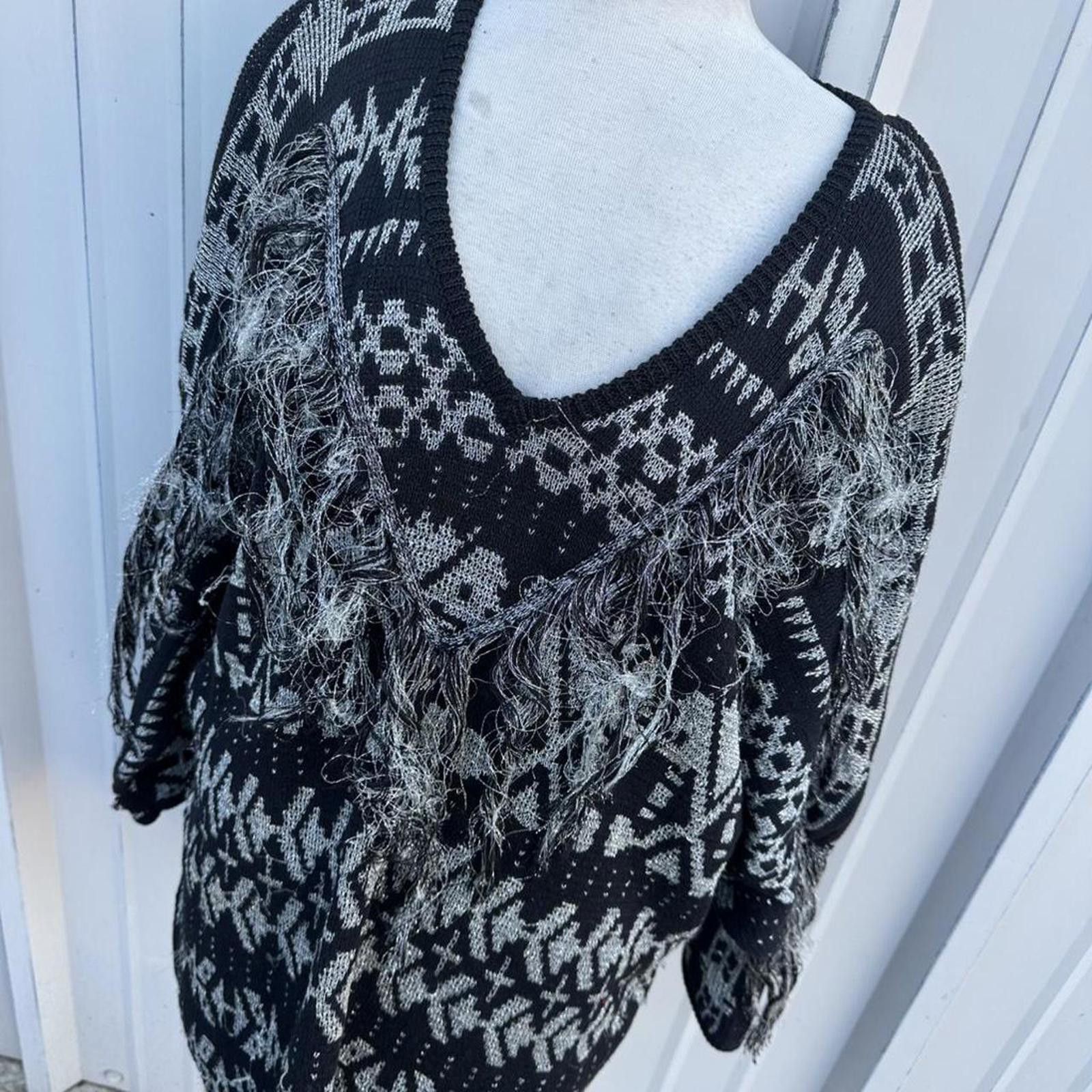 Other Women's Black and Grey Jumper Size L / US 10 / IT 46 - 8 Thumbnail