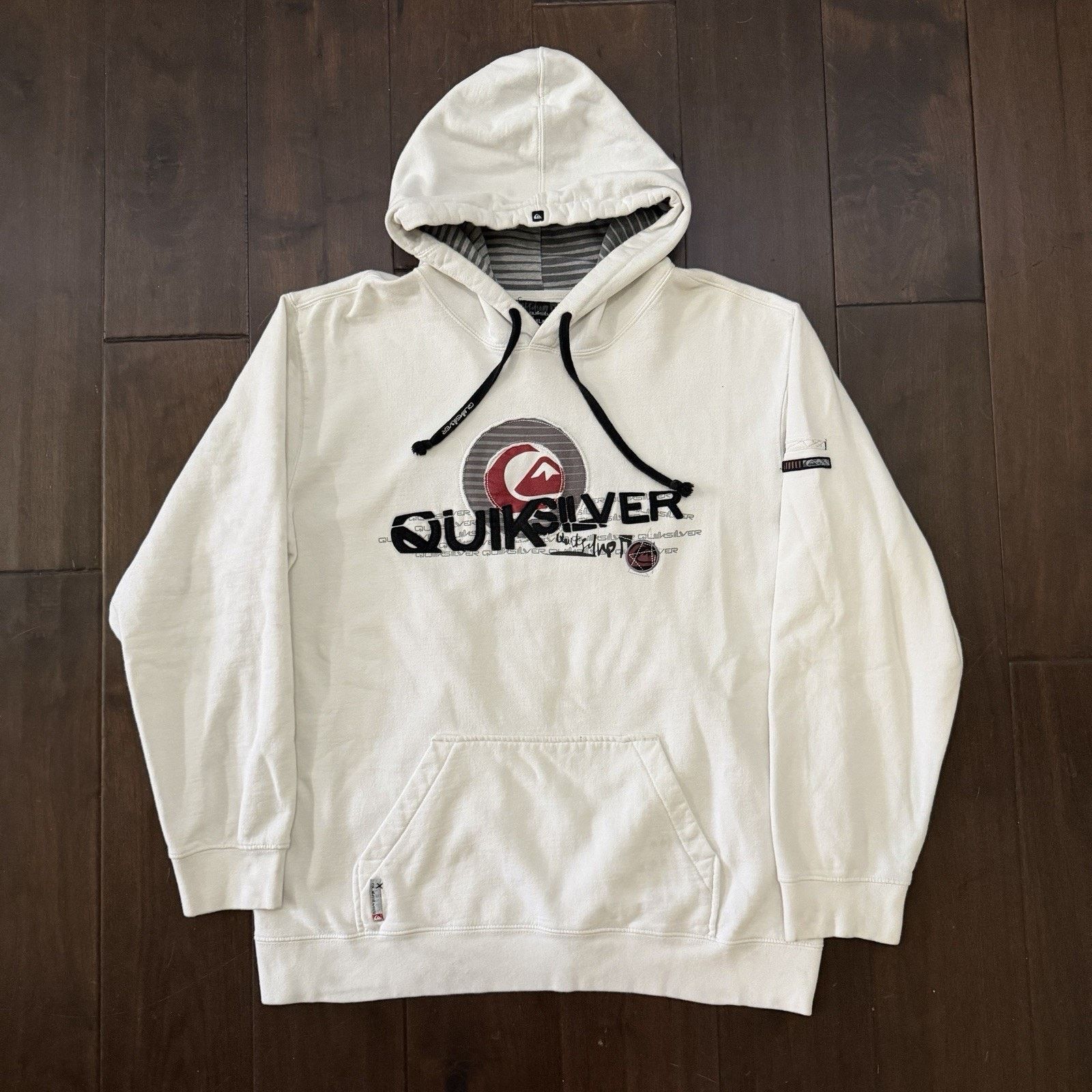 Quiksilver Vintage Quicksilver Hoodie 90’s Pullover Sweatshirt Size US XL / EU 56 / 4 - 2 Thumbnail