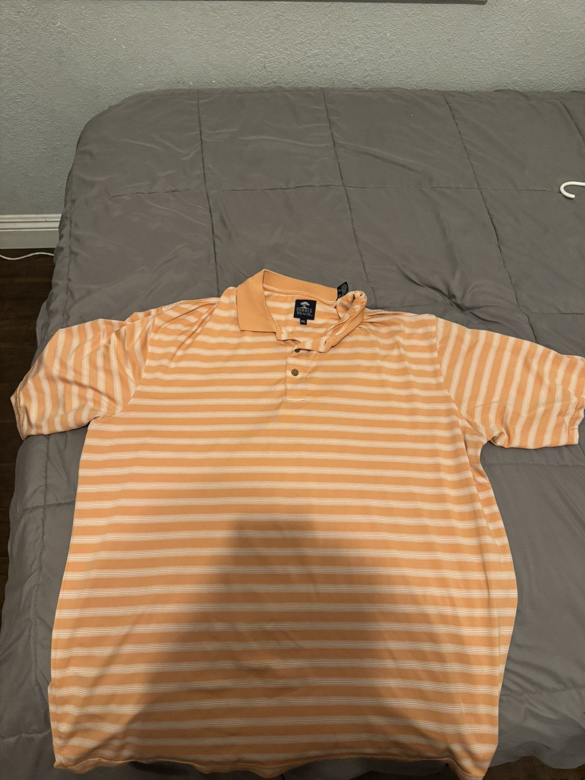 Lone Cypress By Pebble Beach Pebble Beach Golf Striped Polo Shirt XXL Size US XXL / EU 58 / 5 - 1 Thumbnail