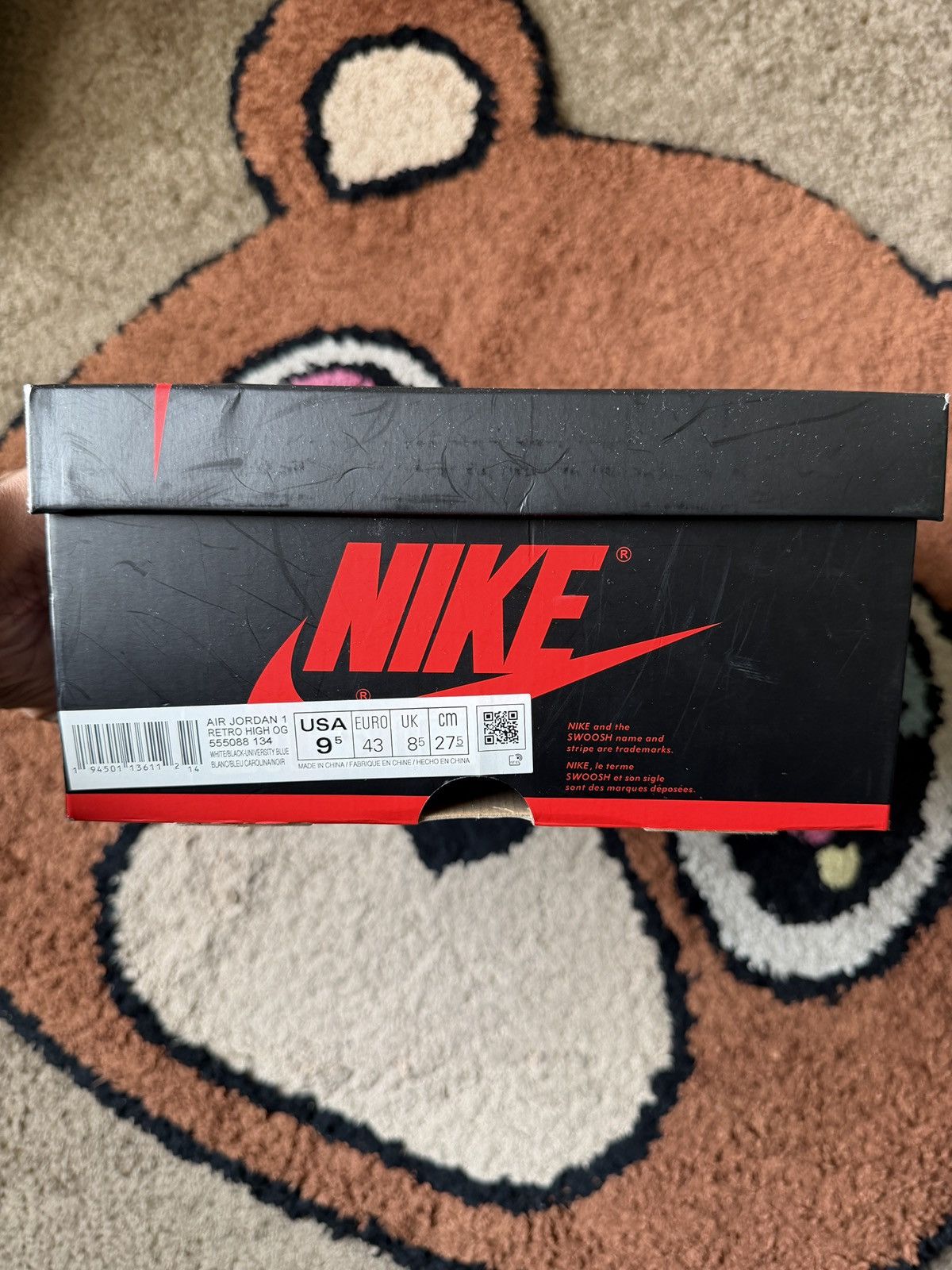 Jordan Brand Jordan 1 University Blue Size US 9.5 / EU 42-43 - 14 Thumbnail