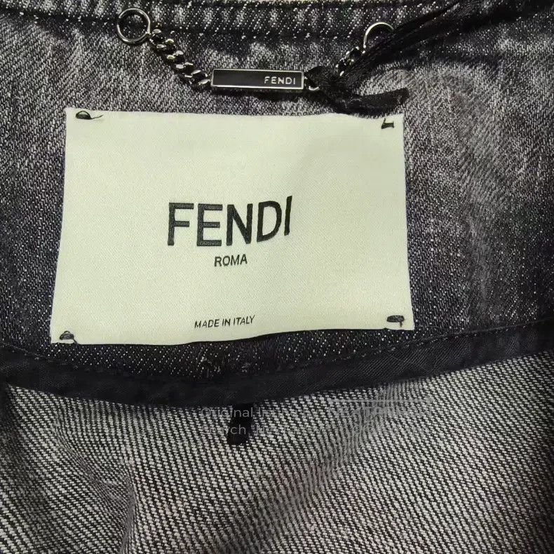 Fendi Fendi Washed Distressed Double Ribbon Denim Jacket Size XS / US 0-2 / IT 36-38 - 3 Thumbnail