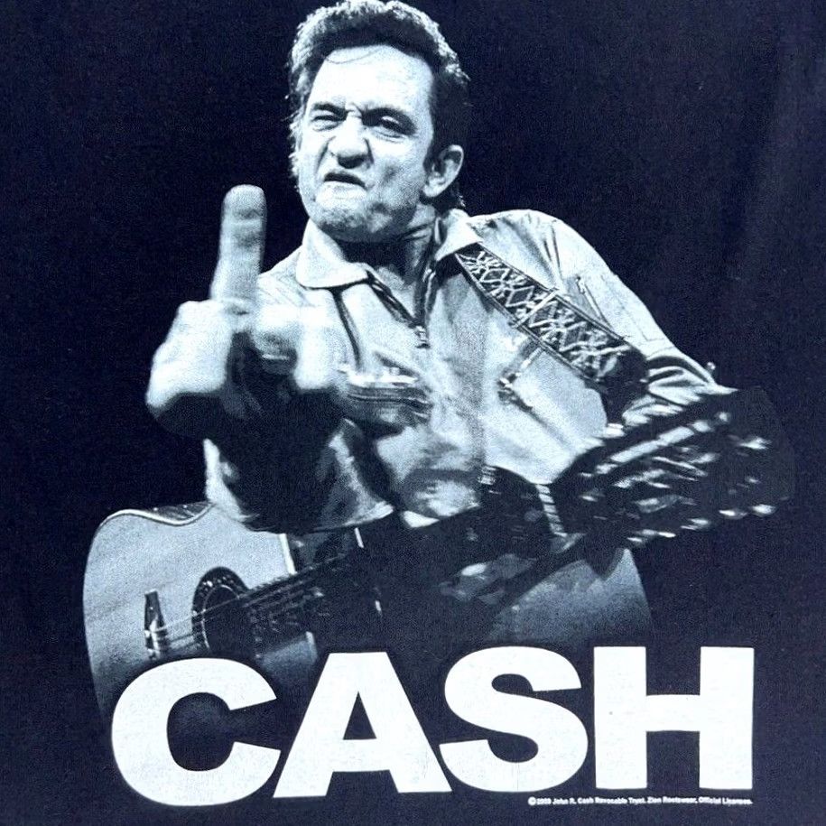 Vintage 2009 JOHNNY CASH rock tour T-Shirt XS Adult Zion concert 80s 90s Music Size US XS / EU 42 / 0 - 5 Thumbnail