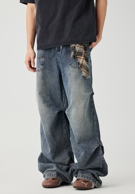 Japanese Brand American high street distressed vintage work jeans Size US 32 / EU 48 - 1 Thumbnail