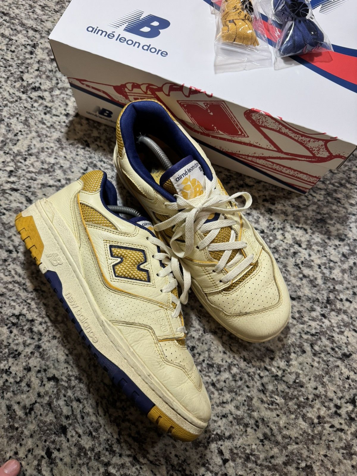 Aime Leon Dore × New Balance Aimé Leon Dore x New Balance 550 Size US 11.5 / EU 44-45 - 2 Thumbnail