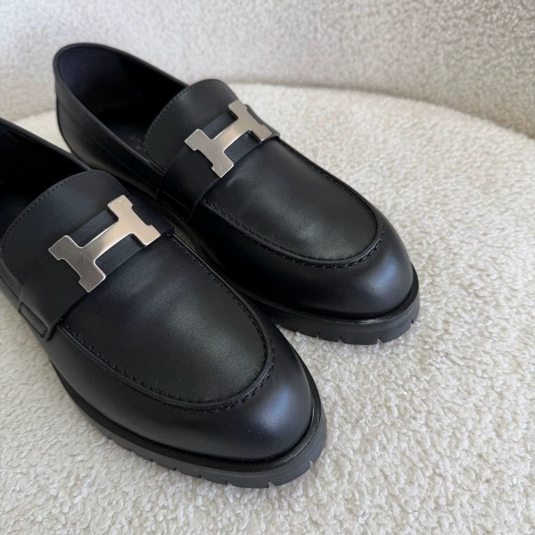 Hermes Hermes Black Loafers 36 New Unused Size US 5.5 / IT 35.5 - 6 Thumbnail