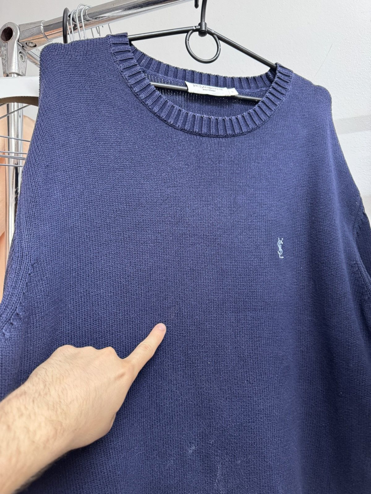 Yves Saint Laurent Vintage Yves Saint Laurent Knit Sweater YSL Logo Size US S / EU 44-46 / 1 - 8 Thumbnail