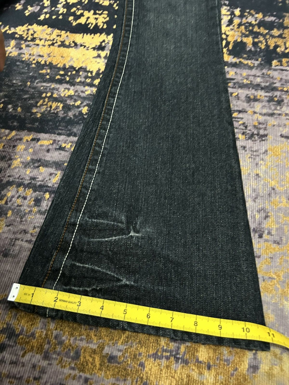 Tornado Mart Vintage PANTOMIME Clau Mark Flare Jeans Size 29" - 19 Thumbnail
