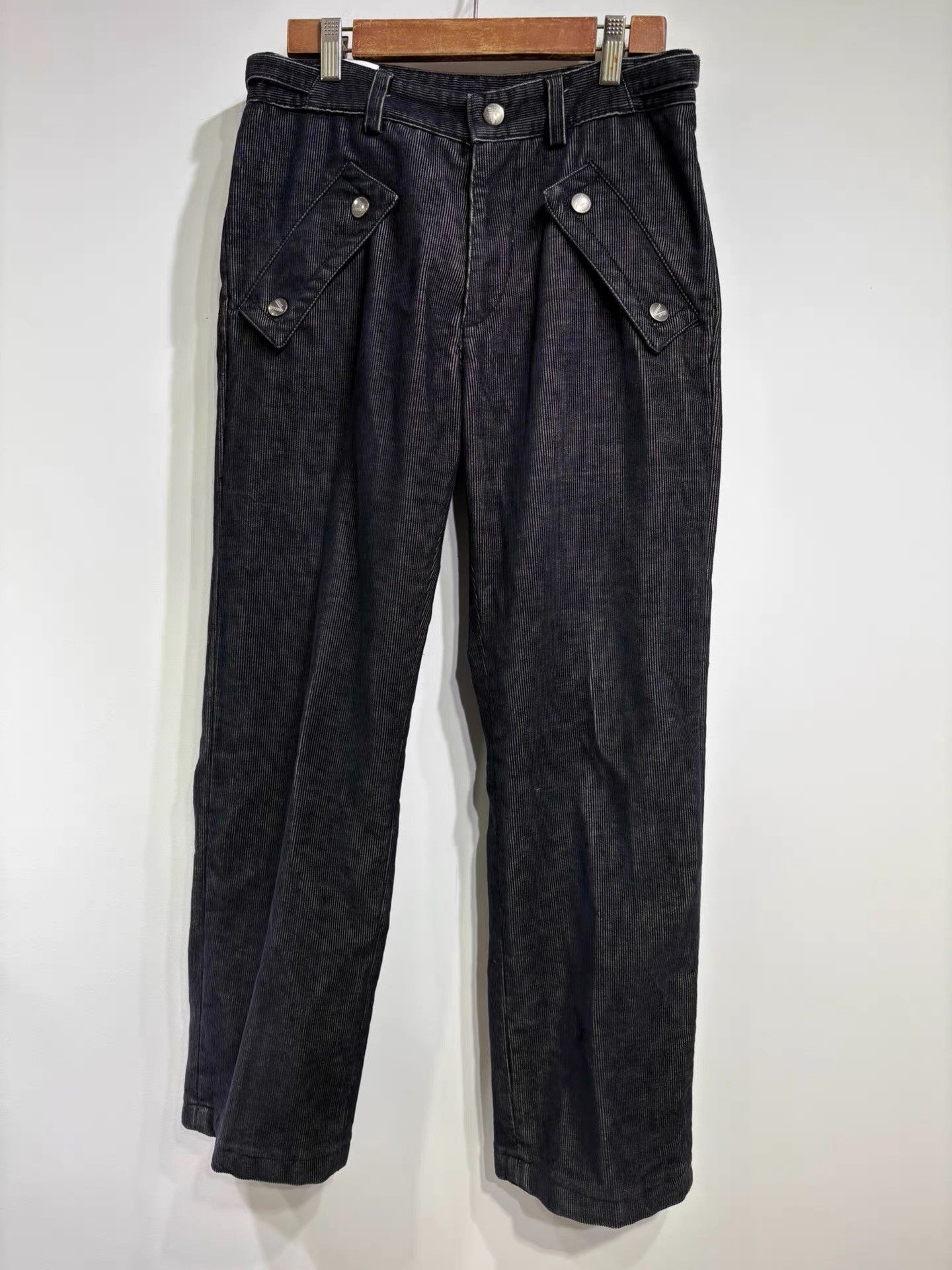 Versace Versace Jeans Men's Black Corduroy Casual Pants K29 Size US 30 / EU 46 - 1 Thumbnail