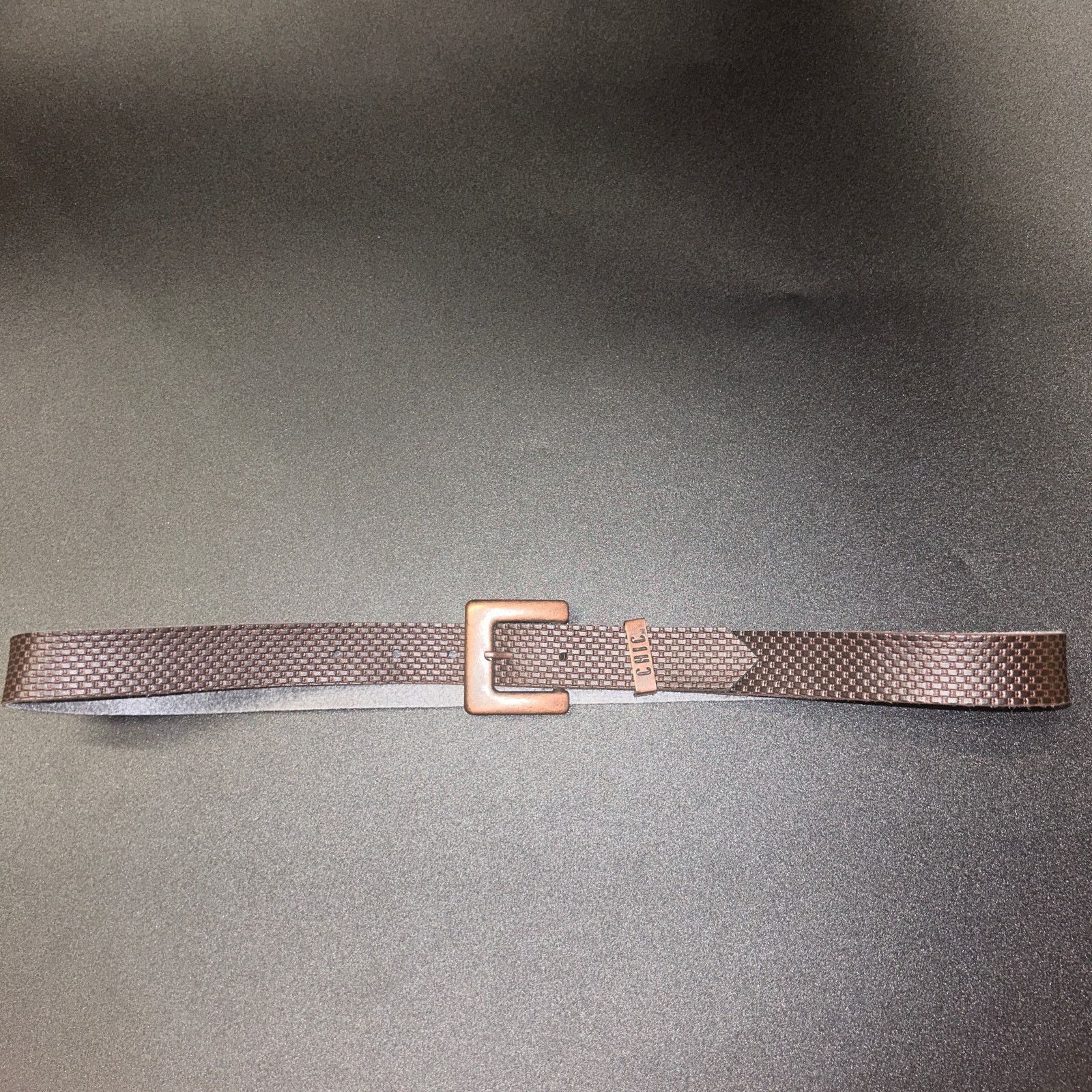 Other Chic Brown Textured Faux Leather Adjustable Belt Size 8 Size ONE SIZE - 1 Thumbnail