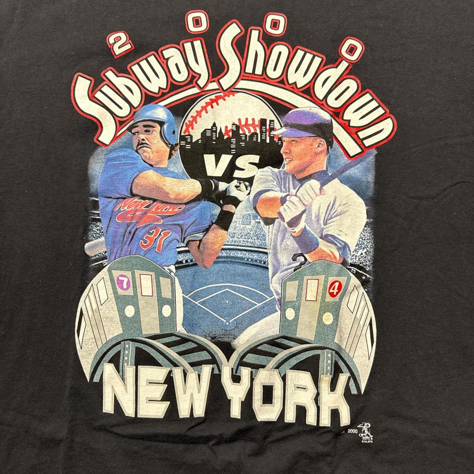 MLB MLB 2000 New York & New York Mets Subway Series Y2k T-Shirt Size US XL / EU 56 / 4 - 3 Thumbnail