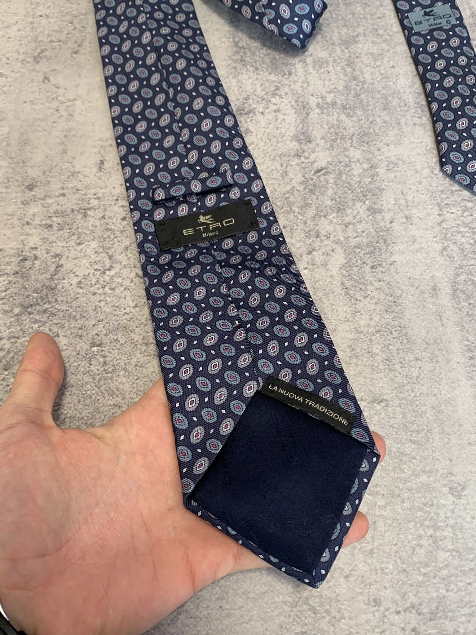 Etro ETRO 100% Silk Mens Luxury Tie Size ONE SIZE - 5 Thumbnail