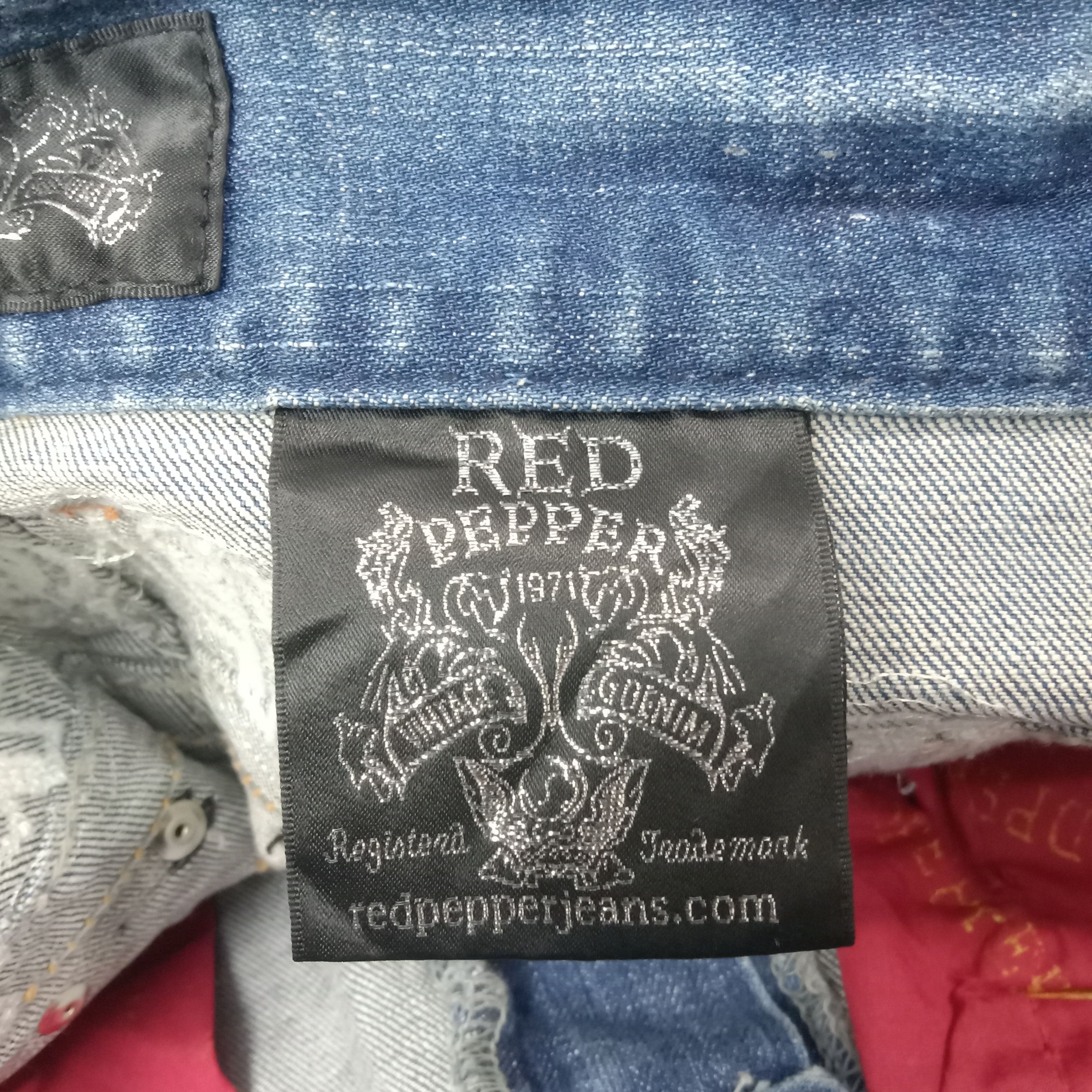 Japanese Brand Red Pepper Japanese Retro Denim Jeans C258N8 Size US 32 / EU 48 - 16 Thumbnail
