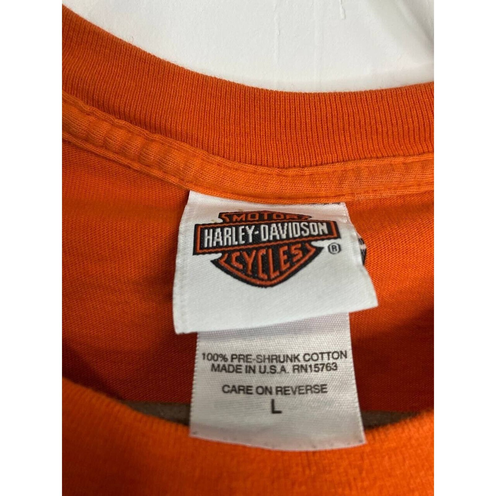 Harley Davidson × Vintage Vintage Harley-Davidson Long Sleeve Shirt Biker’s Point L Size L / US 10 / IT 46 - 4 Thumbnail