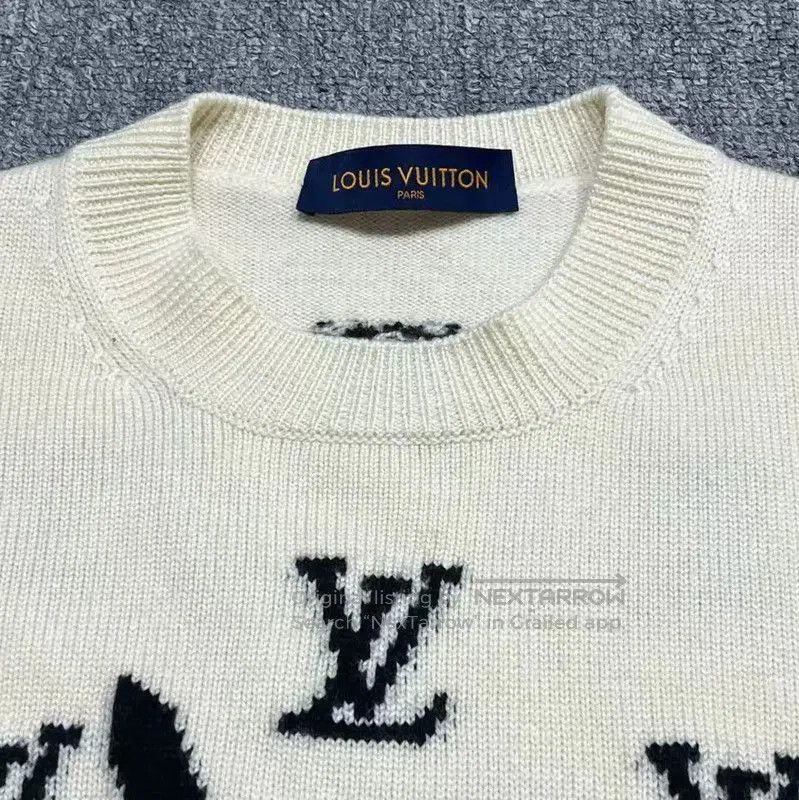 Louis Vuitton Louis Vuitton White Cotton Logo Sweatshirt . Size S / US 4 / IT 40 - 3 Thumbnail