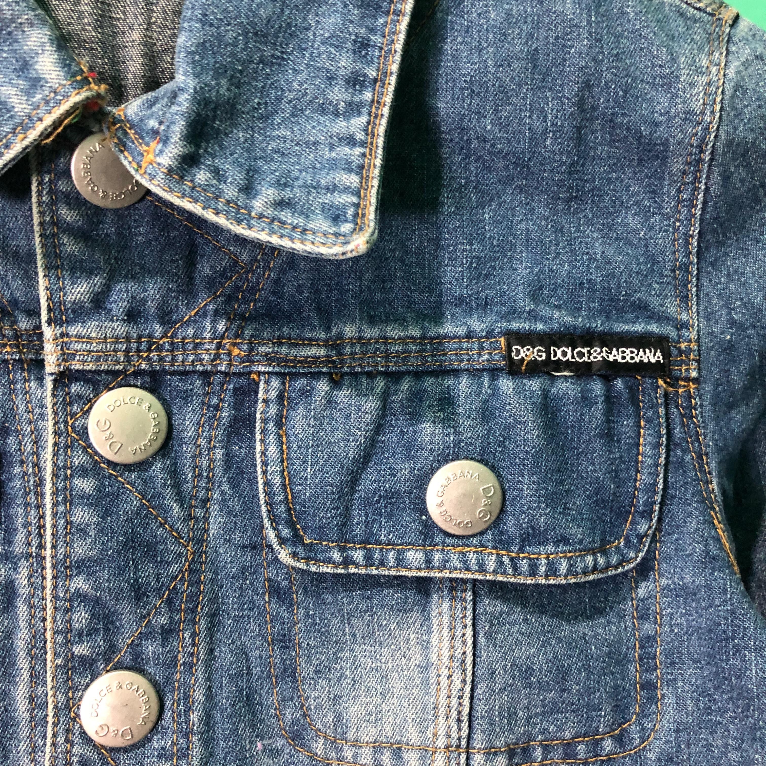 Dolce & Gabbana 2000s Dolce & Gabbana Denim Jacket Size US S / EU 44-46 / 1 - 3 Thumbnail