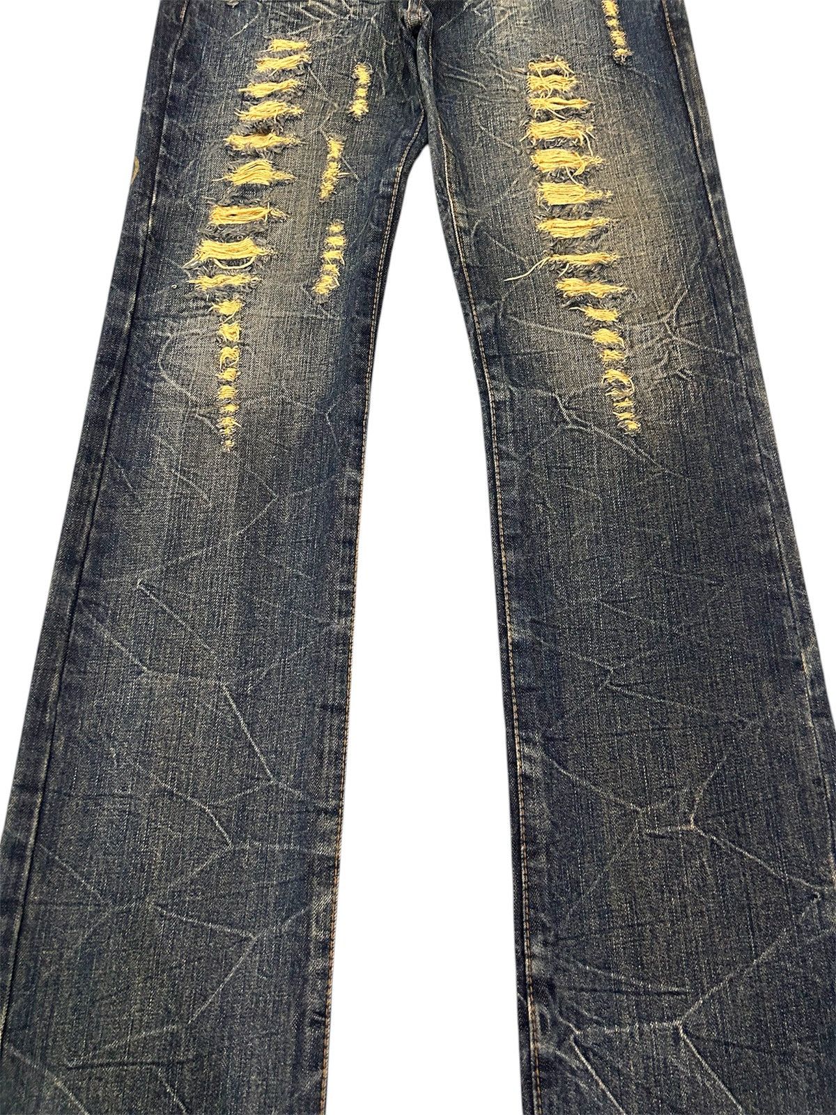 Japanese Brand × Vintage 💥Vintage K.U.I Japanese Denim Mud Wash Distressed Jeans Size US 32 / EU 48 - 5 Thumbnail