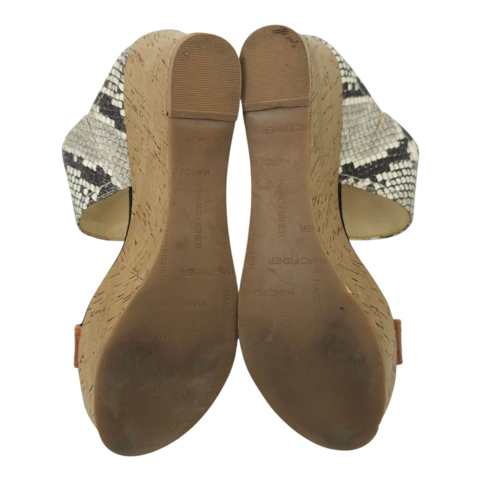 Marc Fisher Marc Fisher Shelbee 2 Sandals Womens 6.5 M Reptile Print Size US 6.5 / IT 36.5 - 6 Thumbnail