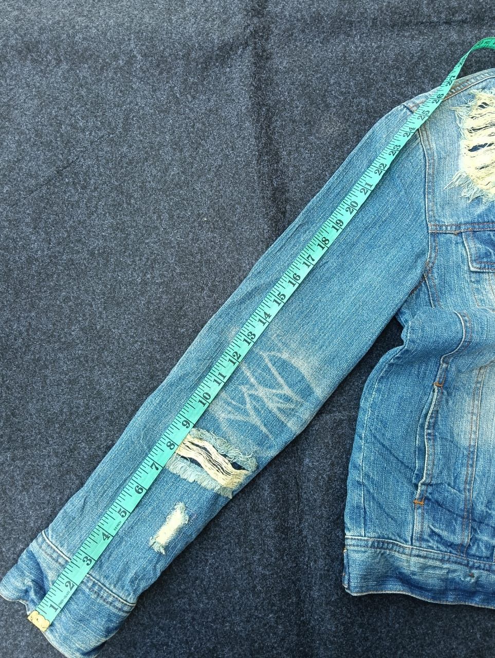 JACKROSE Unisex 💥 JACKROSE Distressed Denim Jacket Size US S / EU 44-46 / 1 - 5 Thumbnail