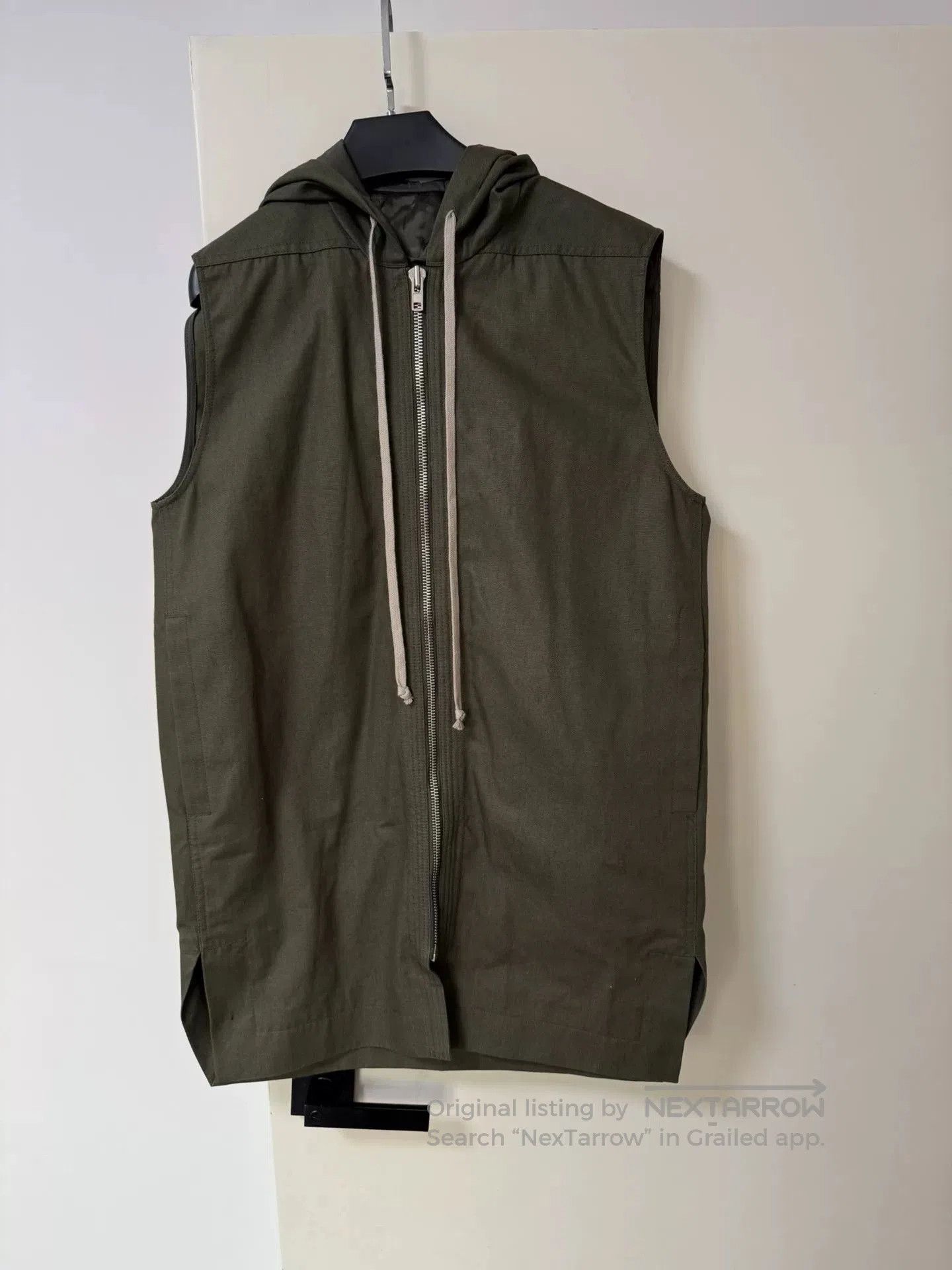 Rick Owens Rick Owens Zip Hooded Vest Jacket. Size US S / EU 44-46 / 1 - 2 Thumbnail