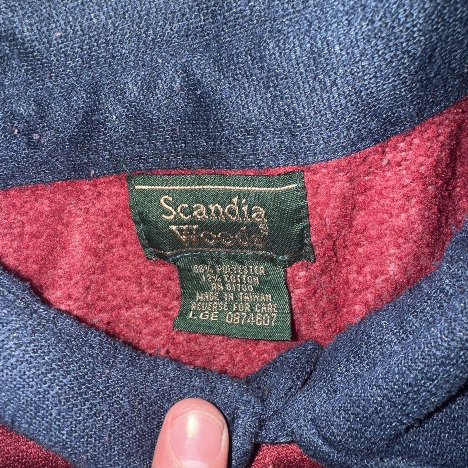 Japanese Brand × Vintage Scandia Woods Rugby Polo Shirt Maroon Large 23x25 Size US L / EU 52-54 / 3 - 5 Thumbnail