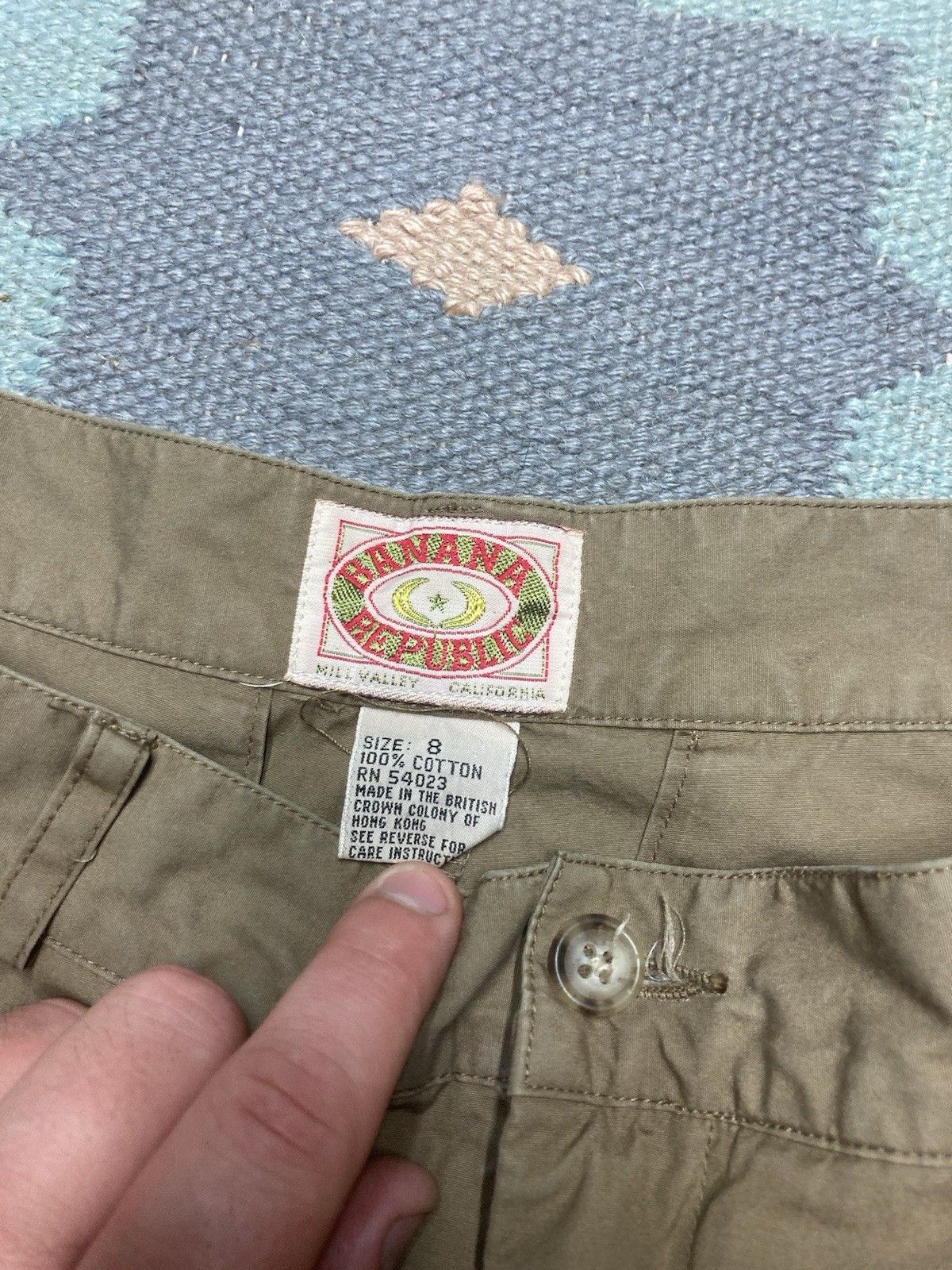 Vintage 80s banana republic cotton pants safari light womens 8 26x34 Size 26" / US 2 / IT 38 - 4 Thumbnail