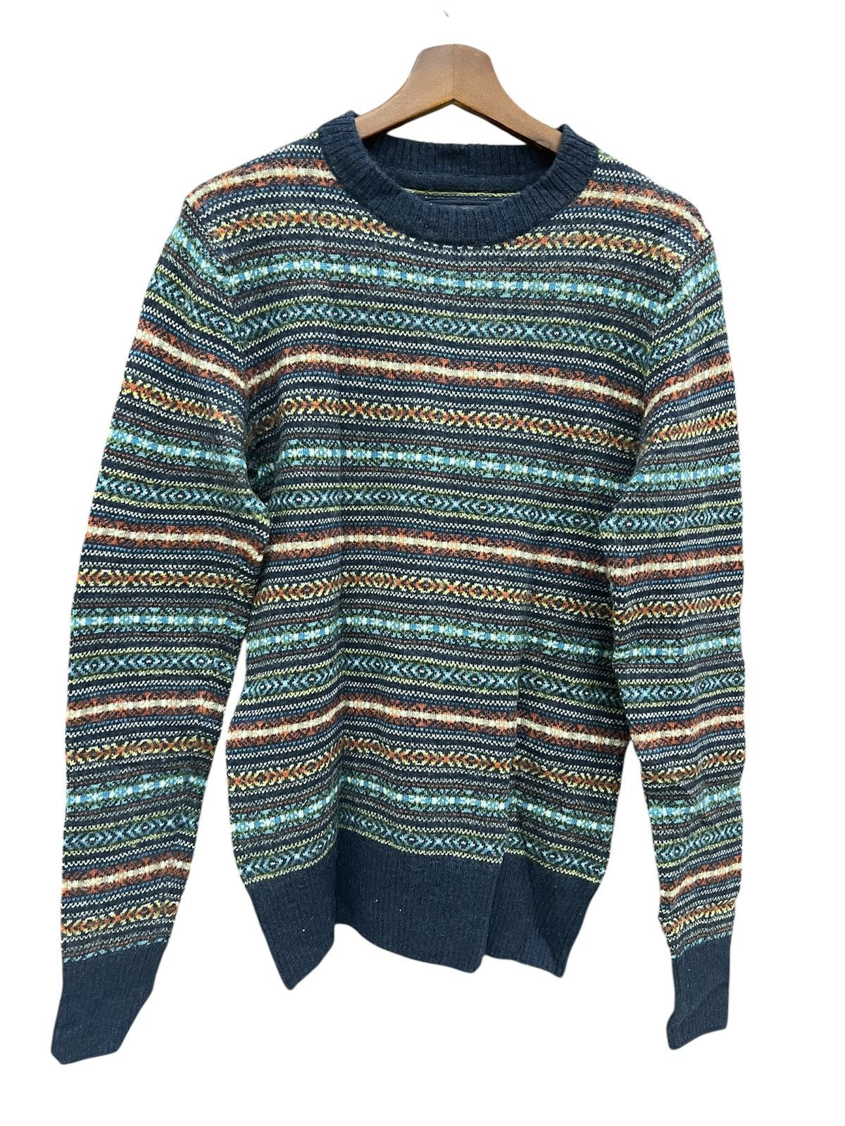 L.O.G.G. L.O.G.G HM Geometric Nordic Western Pullover Sweater Jumper Size US M / EU 48-50 / 2 - 1 Thumbnail