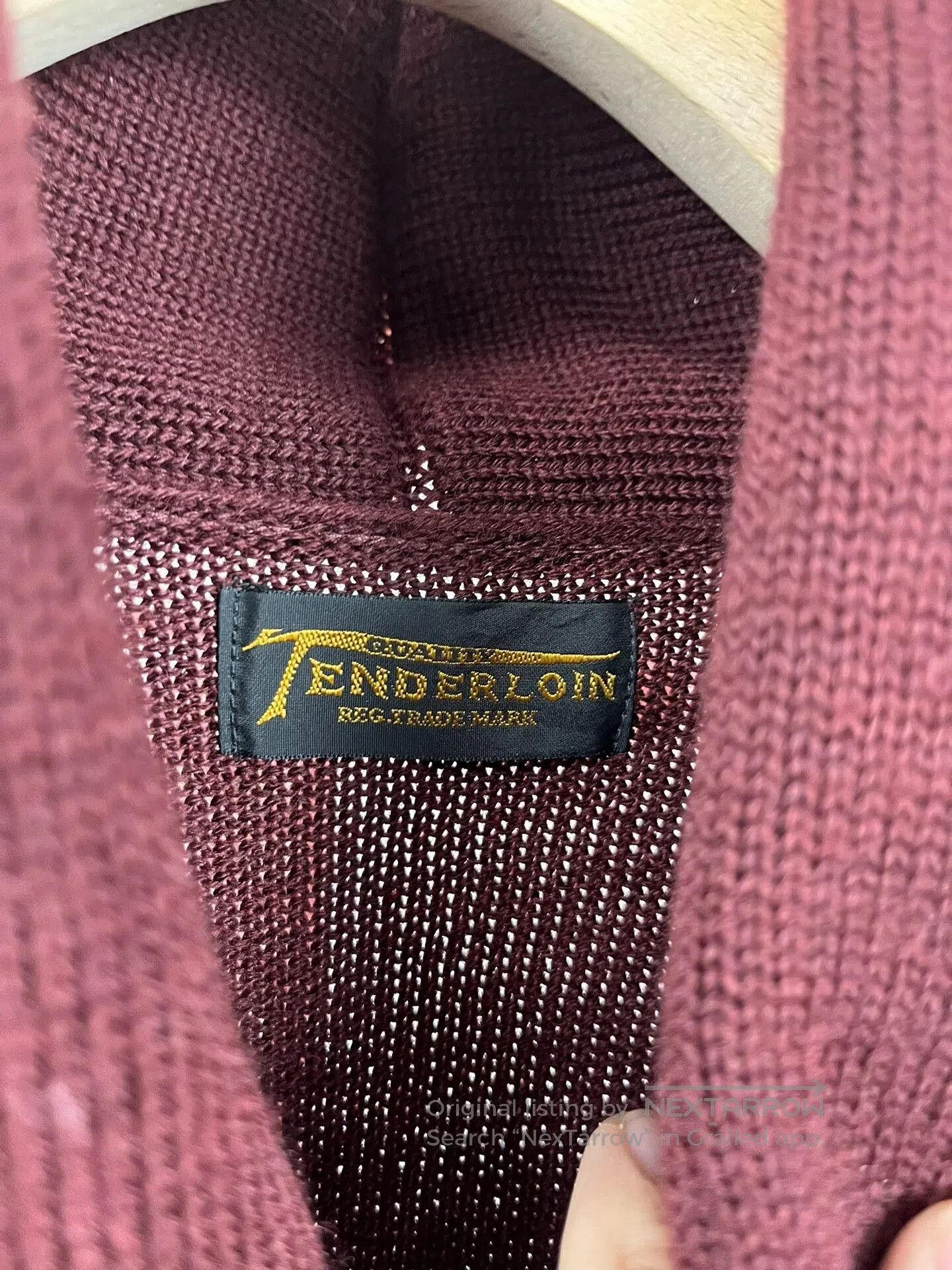 Tenderloin Tenderloin Wine Color Sweater Size S. Size US S / EU 44-46 / 1 - 3 Thumbnail