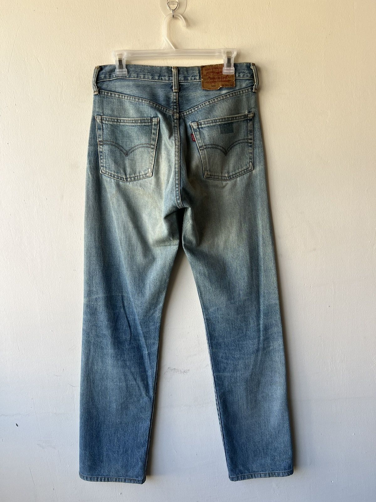 Levi's 1993 Levi’s 502 XX Big E Fade Aging Mud Denim Selvedge Jeans Size US 30 / EU 46 - 3 Thumbnail
