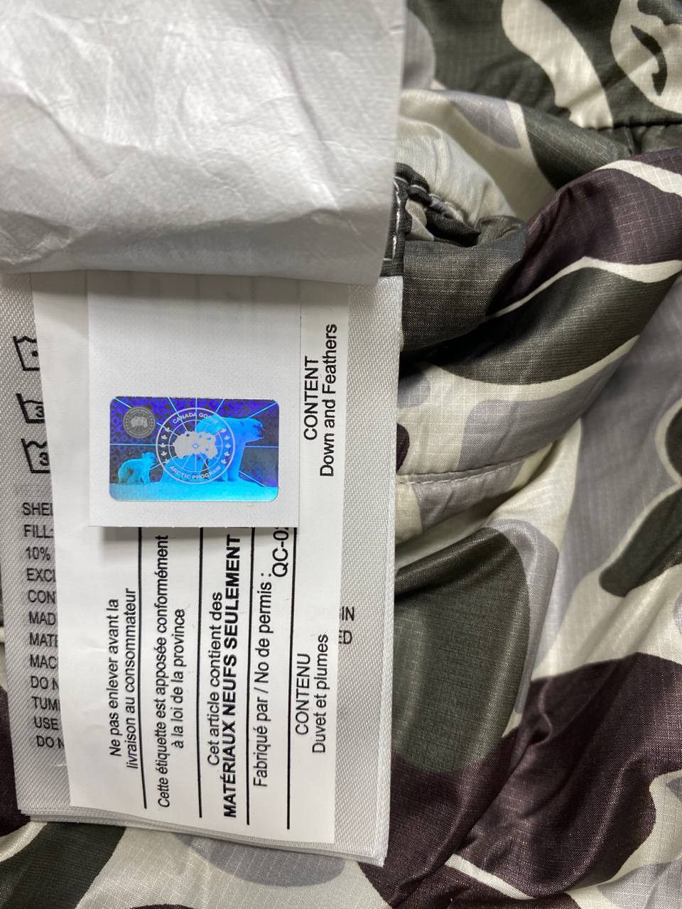 Canada Goose Bape x Canada Goose x CNCPT Size US L / EU 52-54 / 3 - 14 Thumbnail