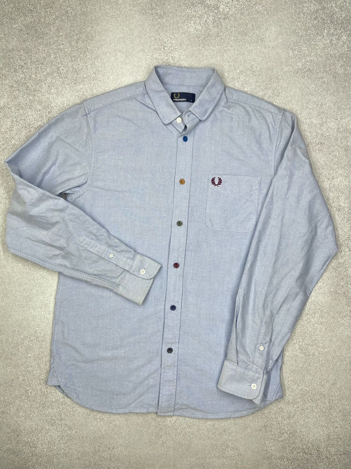 Fred Perry Mens Fred Perry Blue Shirt Size S Size US S / EU 44-46 / 1 - 2 Thumbnail