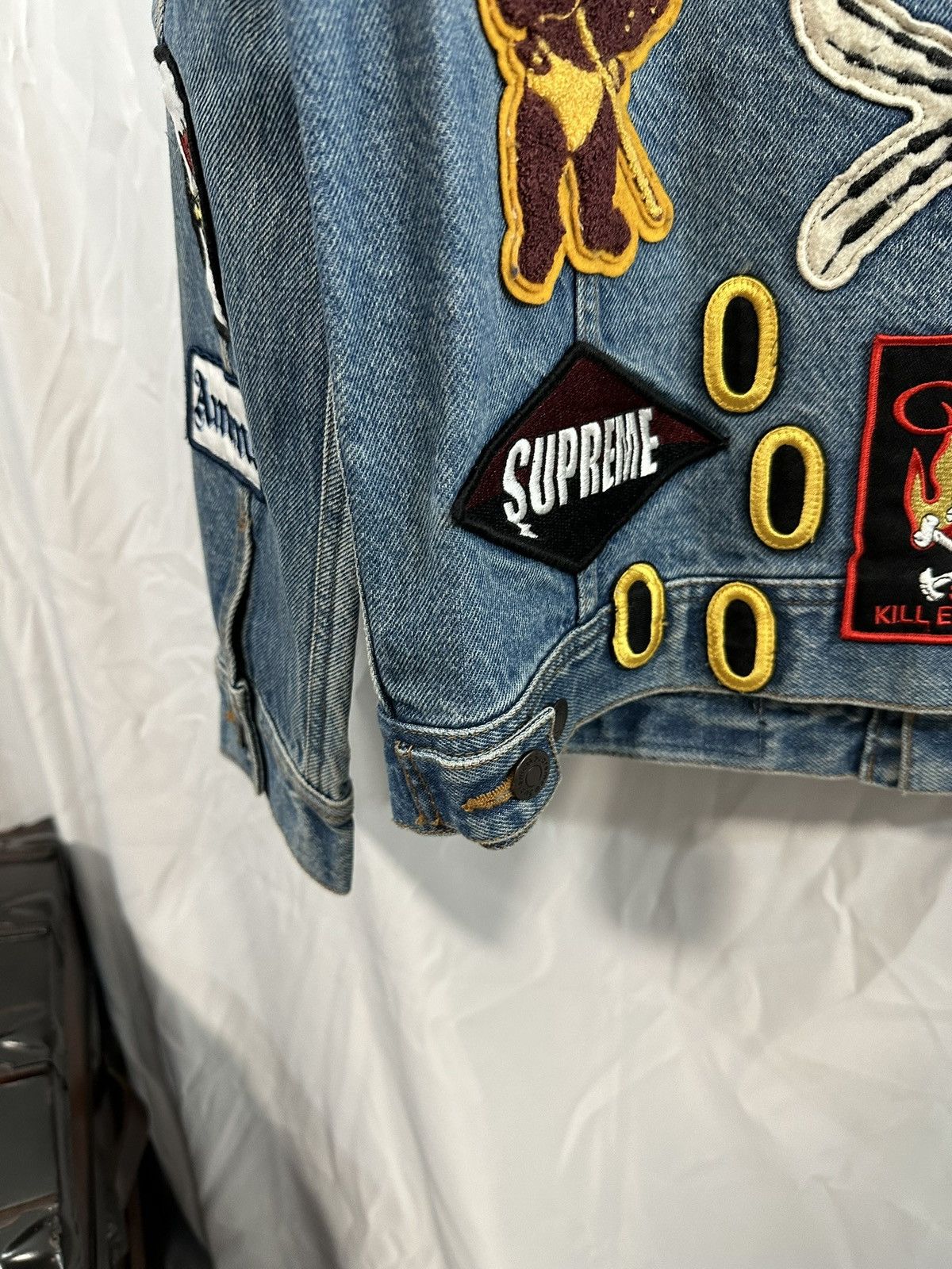 Supreme Supreme Patchwork Denim Jacket Size US M / EU 48-50 / 2 - 8 Thumbnail