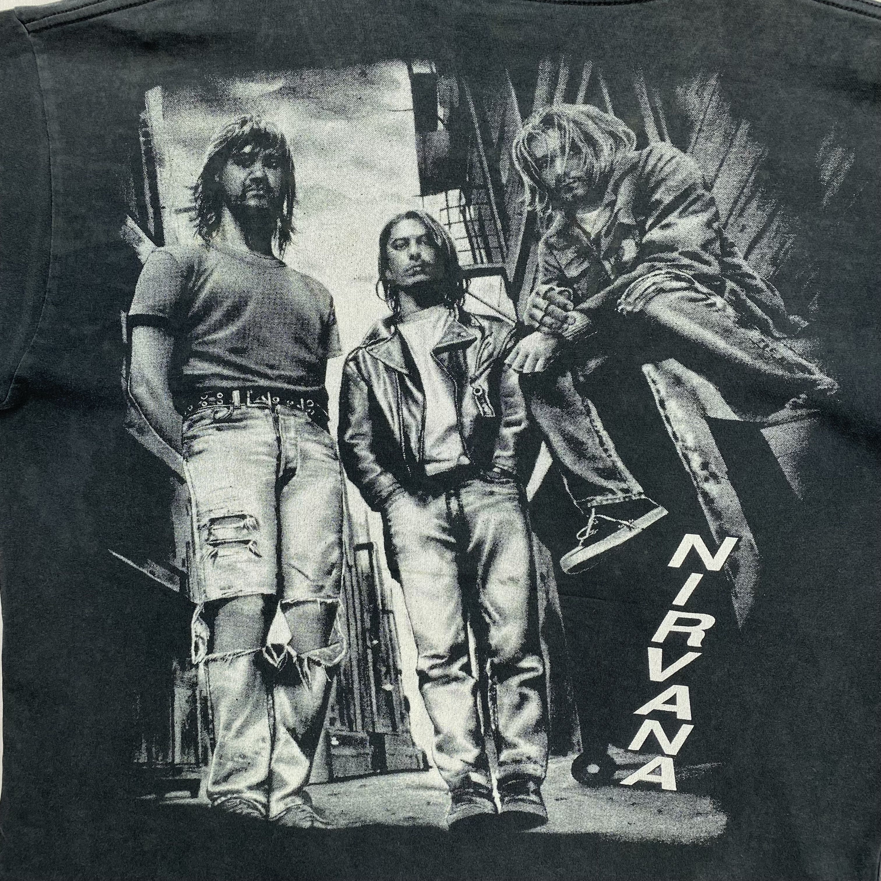 Band Tees × Vintage Vintage 90s Nirvana Kurt Cobain T-Shirt Crewneck Tees Size US XL / EU 56 / 4 - 4 Thumbnail