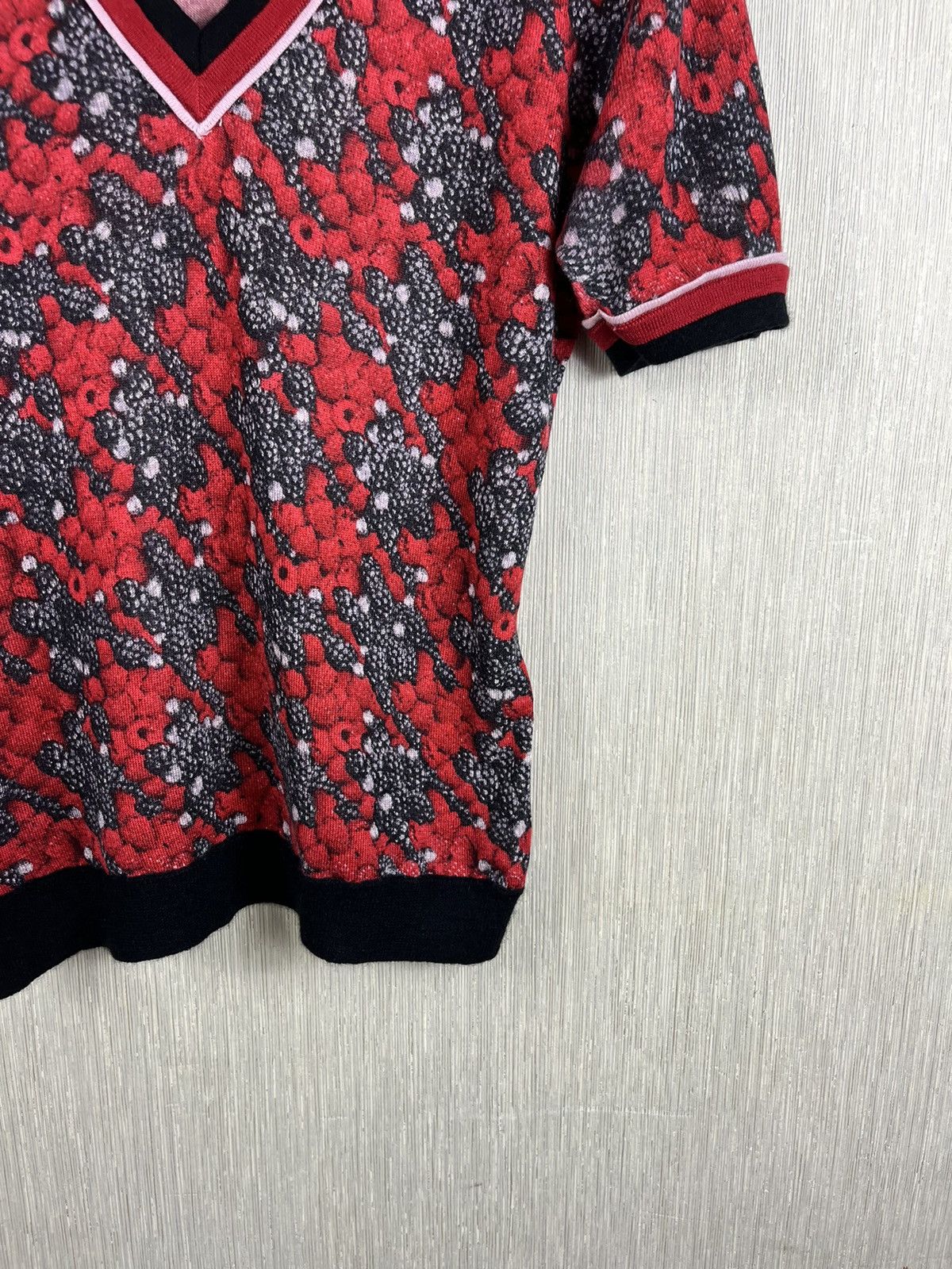 Designer × Just Cavalli Just Cavalli silk cashmere full print v-neck sweater luxury Size M / US 6-8 / IT 42-44 - 6 Thumbnail