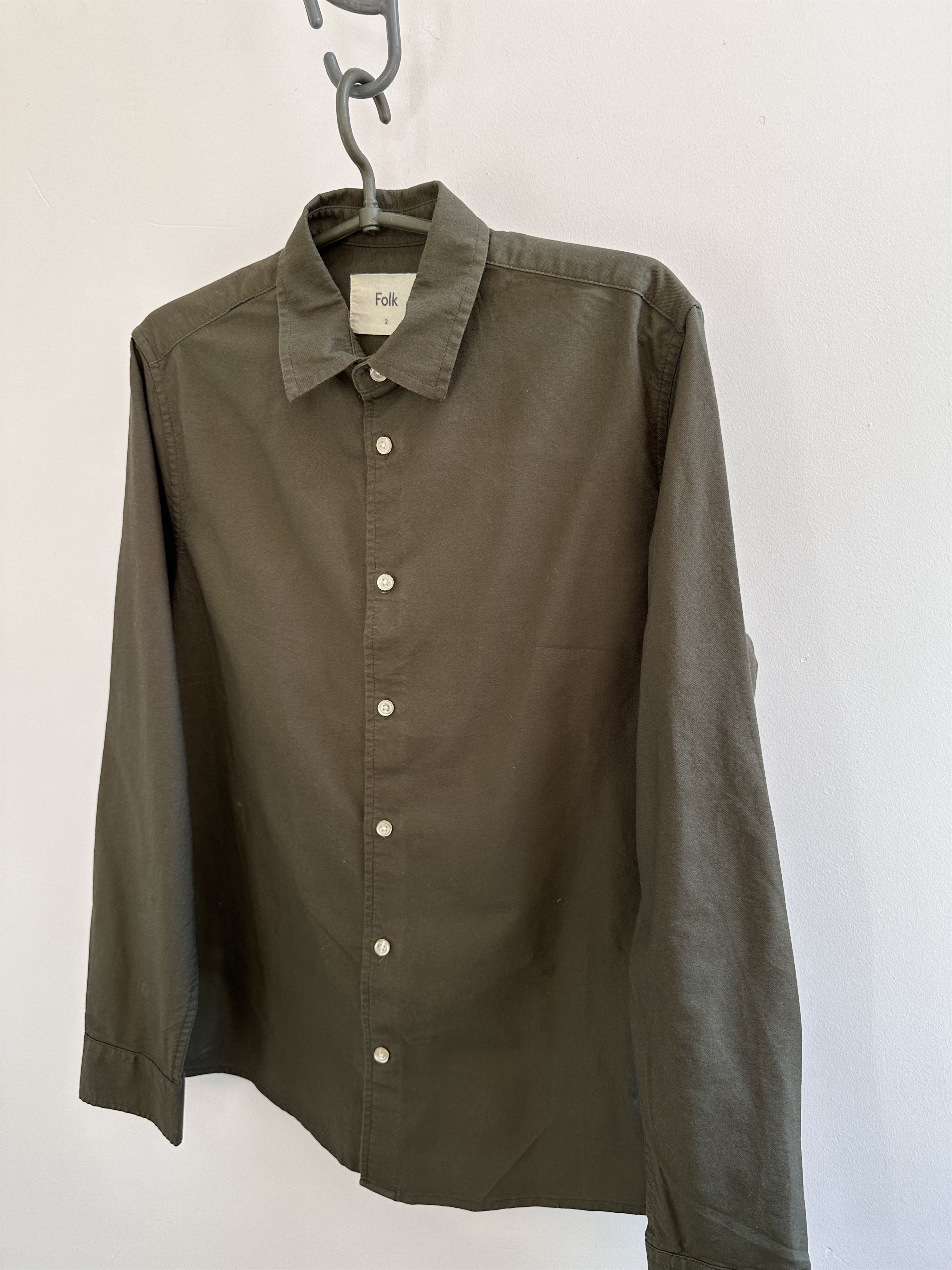 Folk Folk khaki green shirt Size US S / EU 44-46 / 1 - 3 Thumbnail