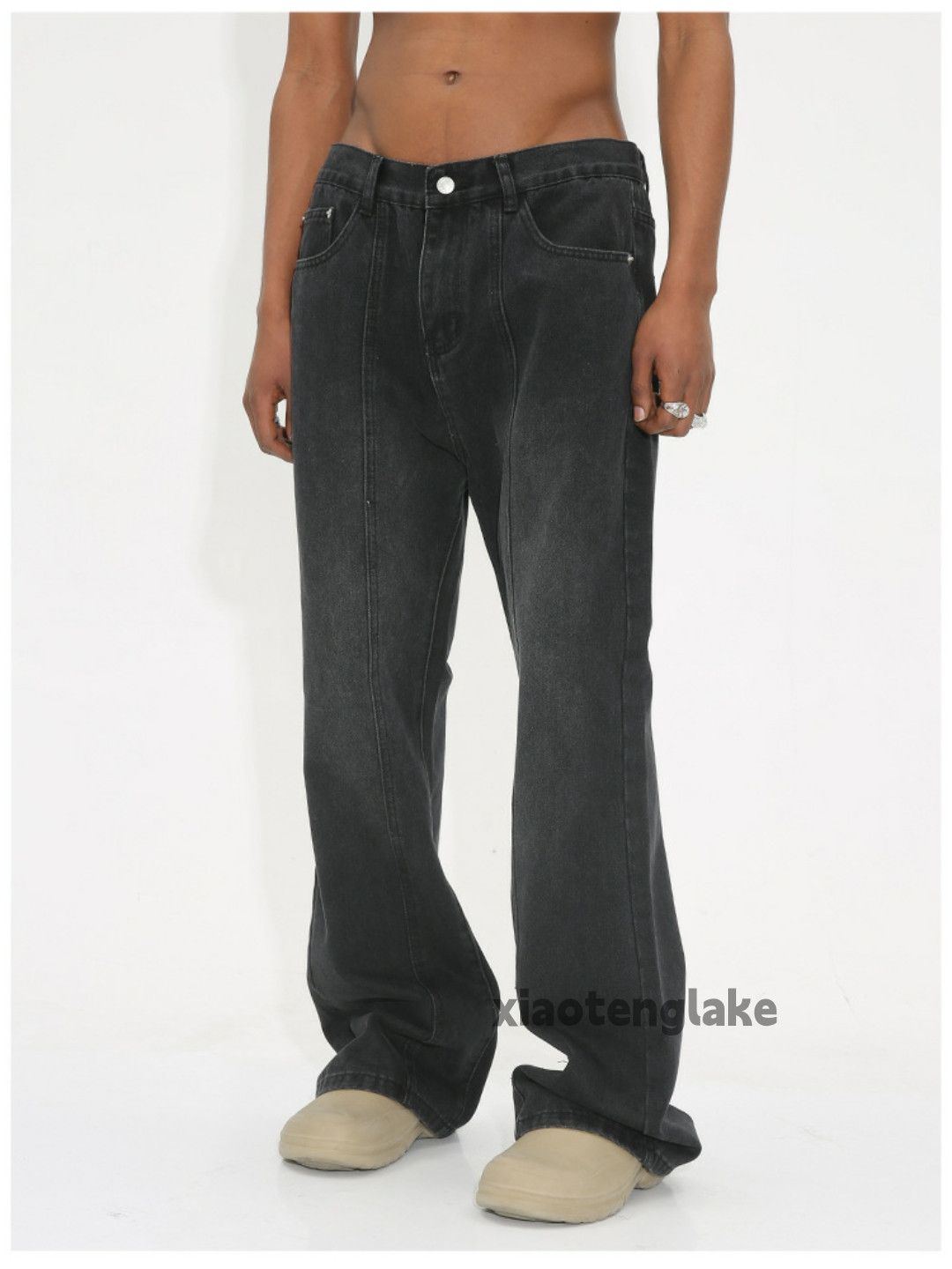 Jean × Vintage washed faded cleanfit yuppie bootcut grunge jeans Size US 30 / EU 46 - 1 Thumbnail