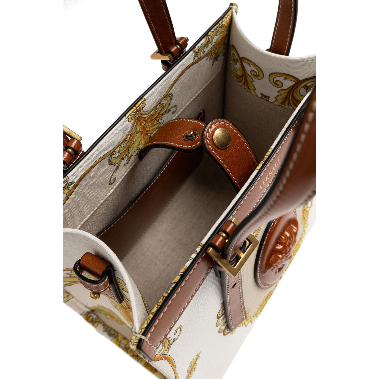 Versace VERSACE Riviere Mini Brown Tote Bag New & Authentic Size ONE SIZE - 4 Thumbnail