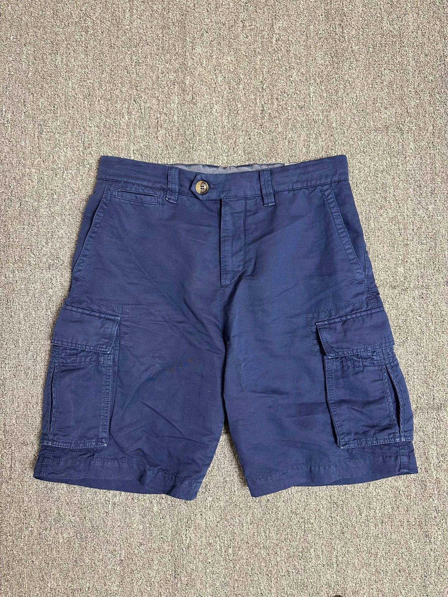 Brunello Cucinelli Brunello Cucinelli 25 Linen Blend Blue Casual Shorts Size US 30 / EU 46 - 1 Thumbnail