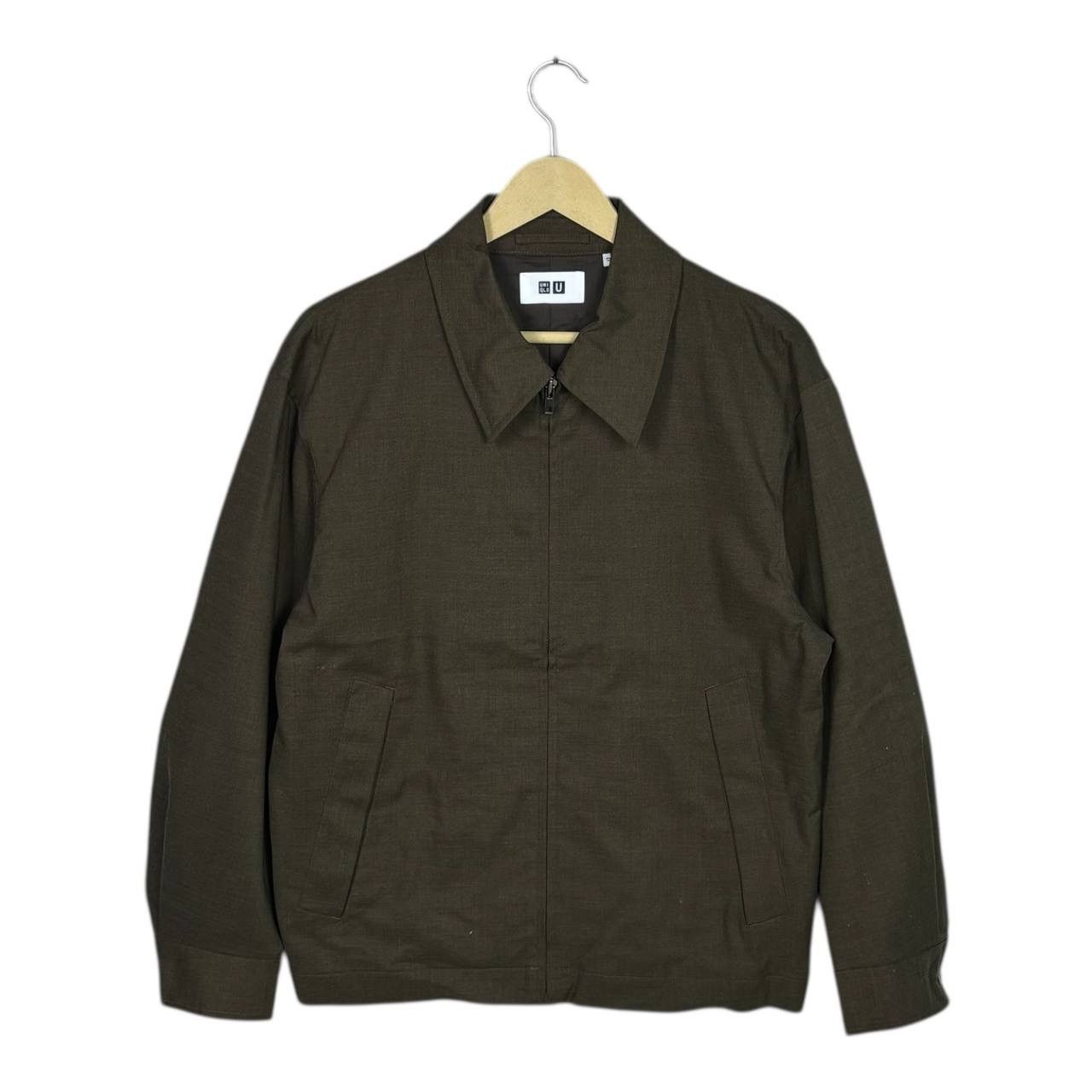 Lemaire × Uniqlo Uniqlo U Lemaire Wool Blend Zip Up Blouson Jacket Brown S Size US S / EU 44-46 / 1 - 1 Thumbnail