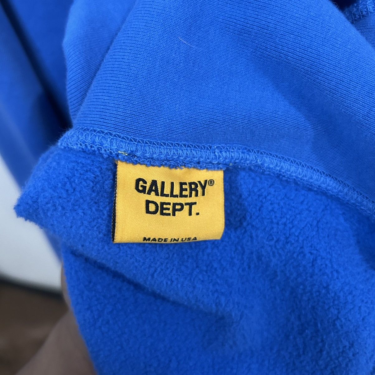 Gallery Dept. Gallery Dept Oversized Logo Print Cotton Jersey Hoodie Blue Size US XXL / EU 58 / 5 - 3 Thumbnail